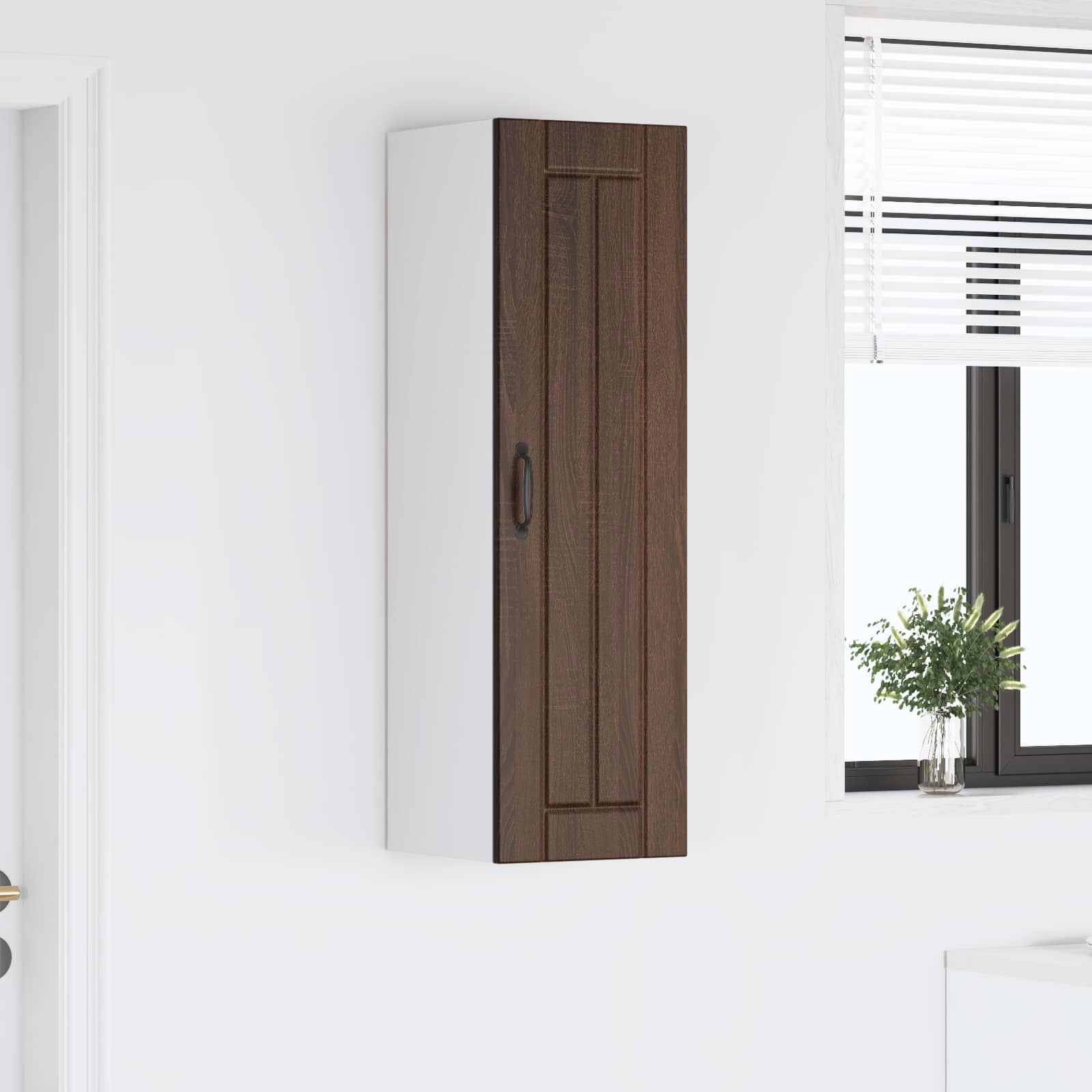 Wandschrank LUCCA Brauneiche 30 x 31 x 100 cm Holzwerkstoff