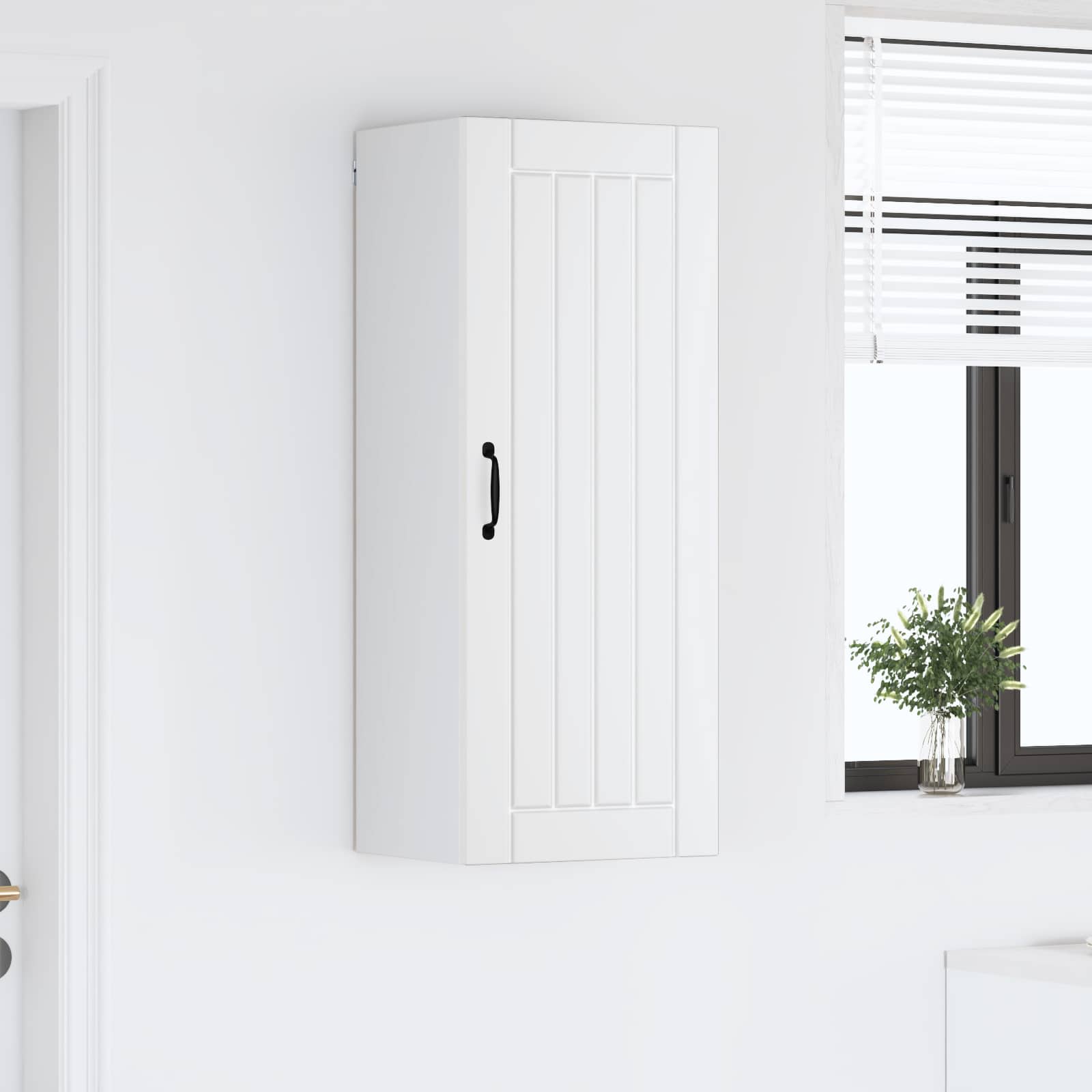 Wandschrank LUCCA Weiß 40 x 31 x 100 cm Holzwerkstoff