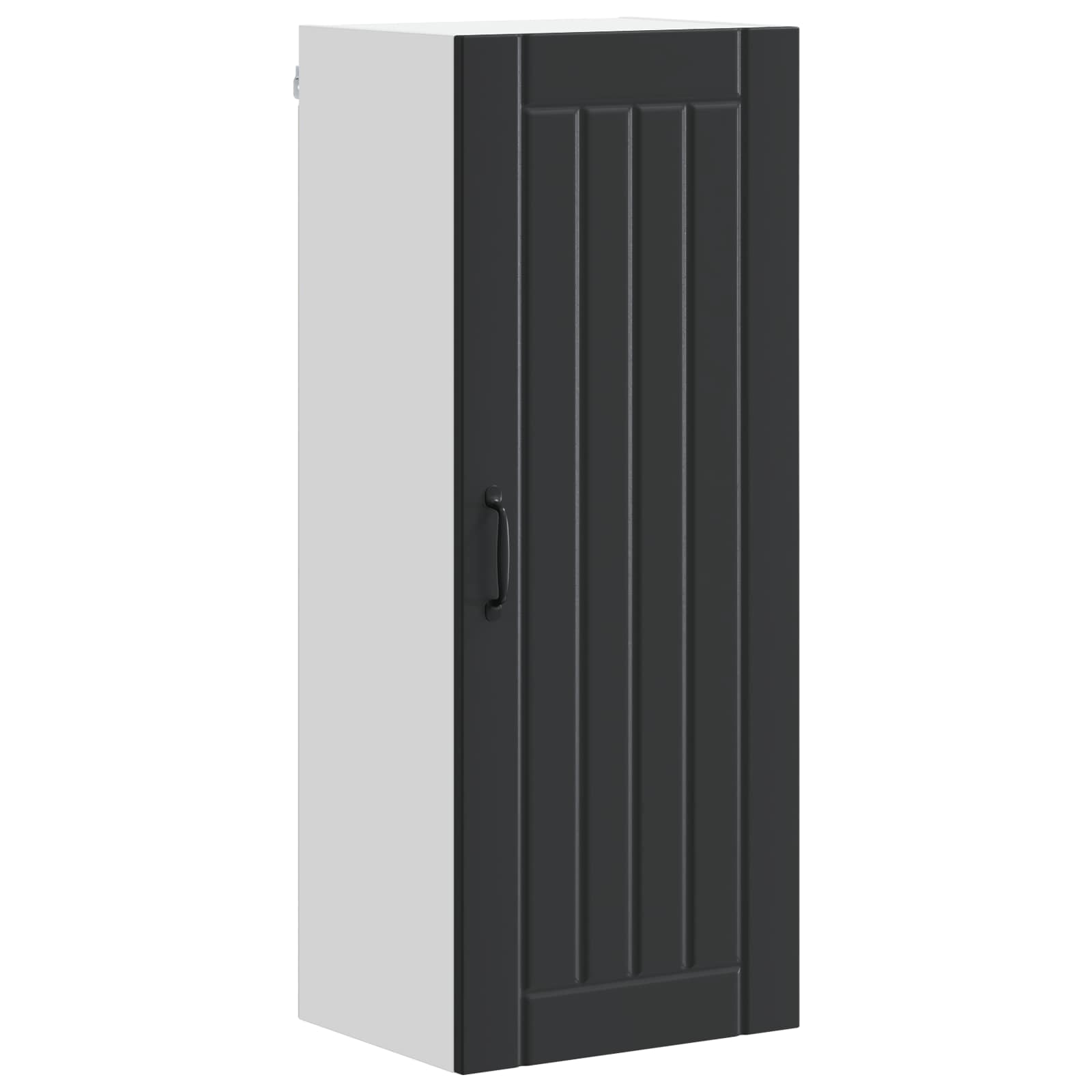 Wandschrank LUCCA Schwarz 40 x 31 x 100 cm Holzwerkstoff
