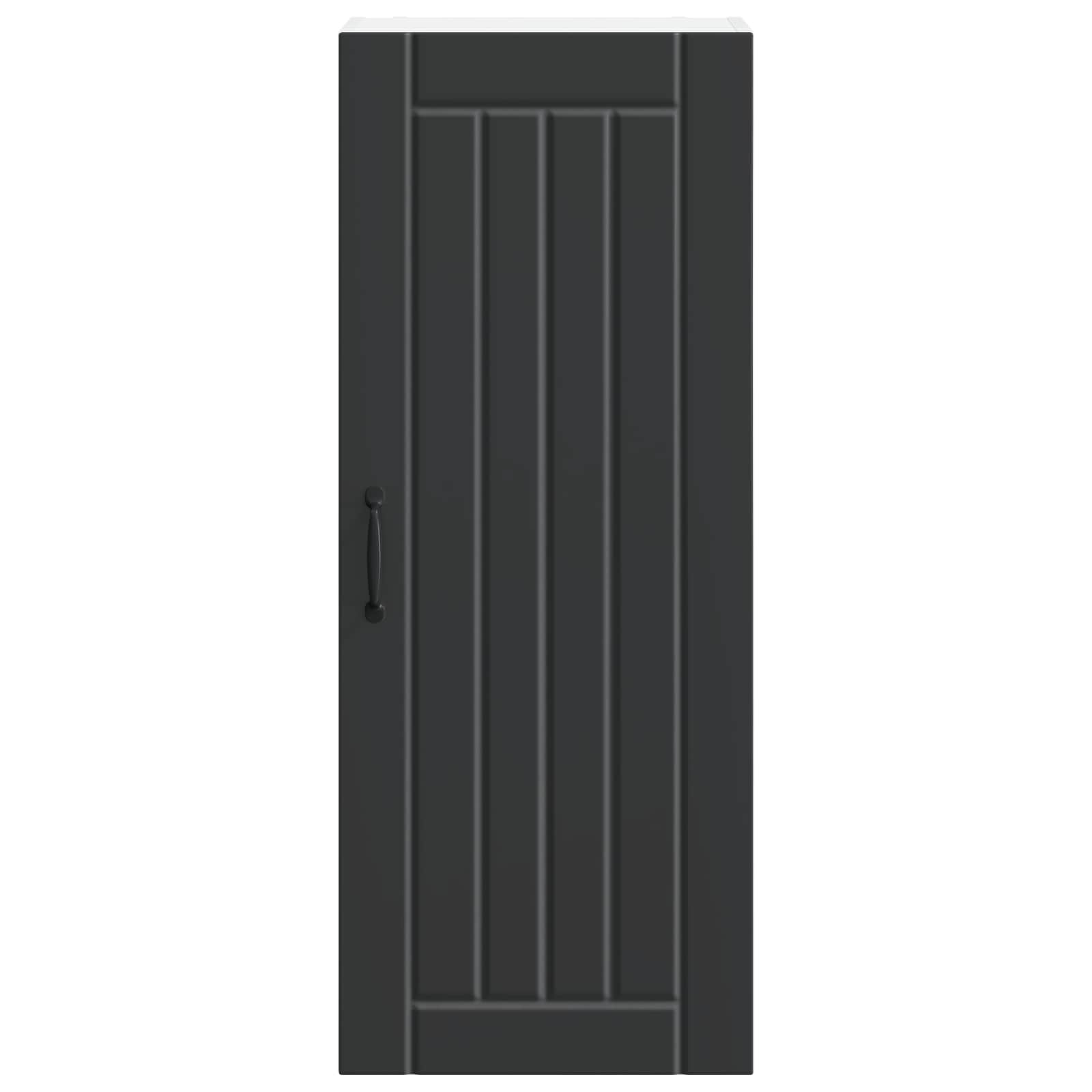 Wandschrank LUCCA Schwarz 40 x 31 x 100 cm Holzwerkstoff