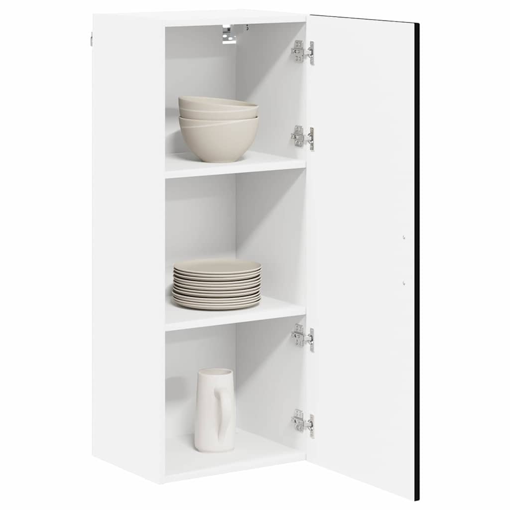 Wandschrank LUCCA Schwarz 40 x 31 x 100 cm Holzwerkstoff