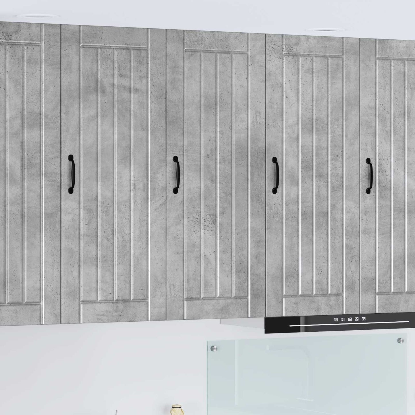 Wandschrank LUCCA Betongrau 40 x 31 x 100 cm Holzwerkstoff