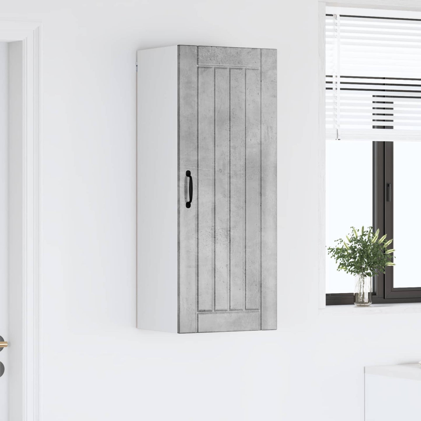 Wandschrank LUCCA Betongrau 40 x 31 x 100 cm Holzwerkstoff