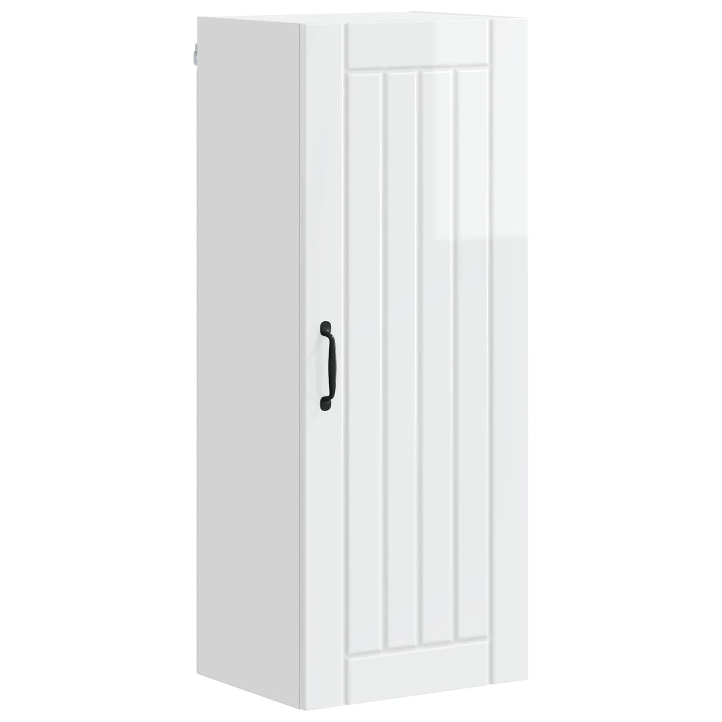 Wandschrank LUCCA Hochglanz Weiß 40 x 31 x 100 cm Holzwerkstoff