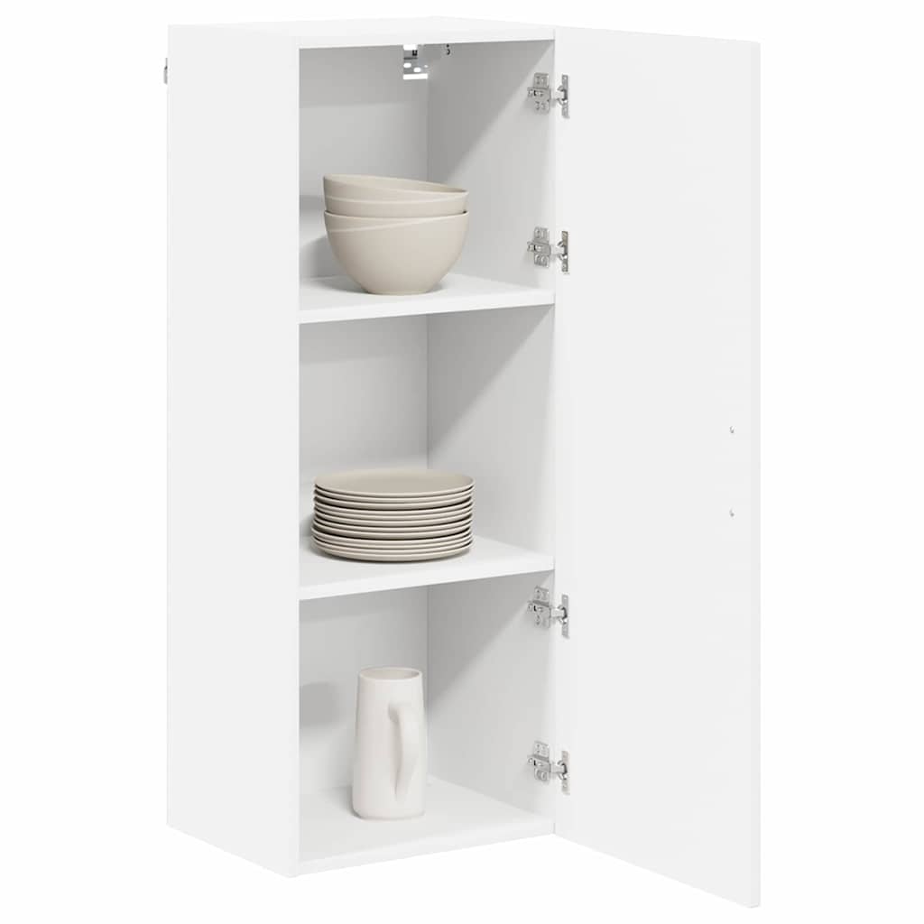 Wandschrank LUCCA Hochglanz Weiß 40 x 31 x 100 cm Holzwerkstoff
