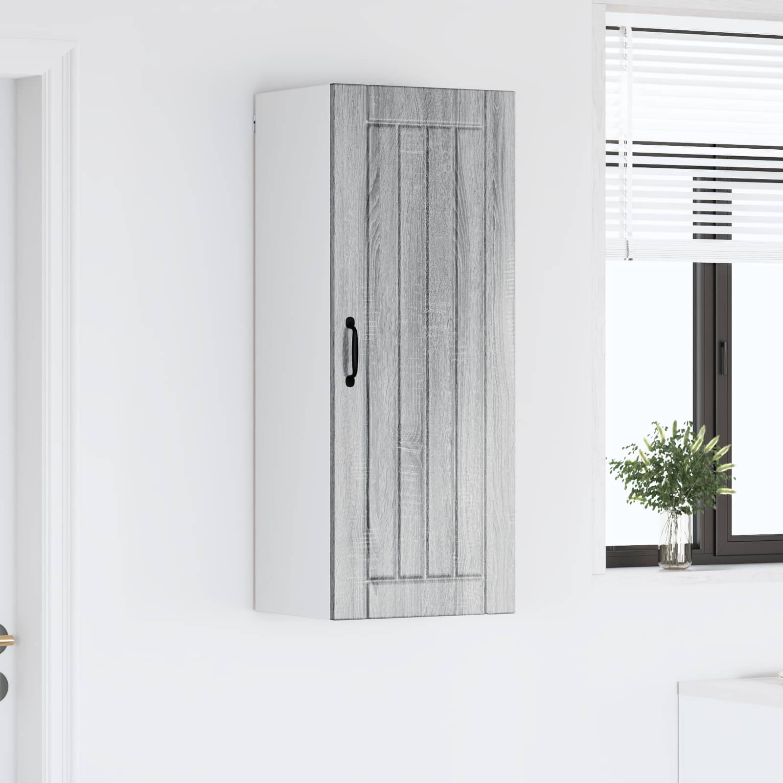 Wandschrank LUCCA Graues Sonoma 40 x 31 x 100 cm Holzwerkstoff