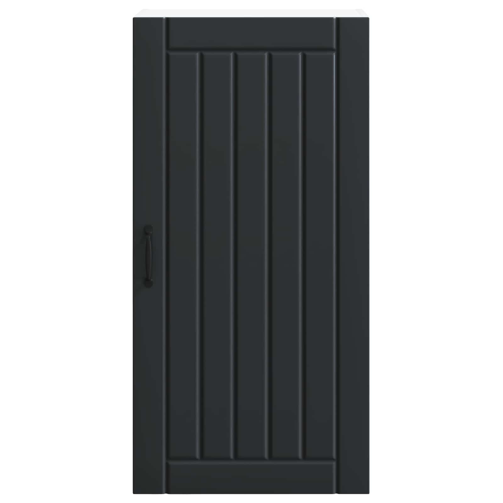 Wandschrank LUCCA Schwarz 50 x 31 x 100 cm Holzwerkstoff