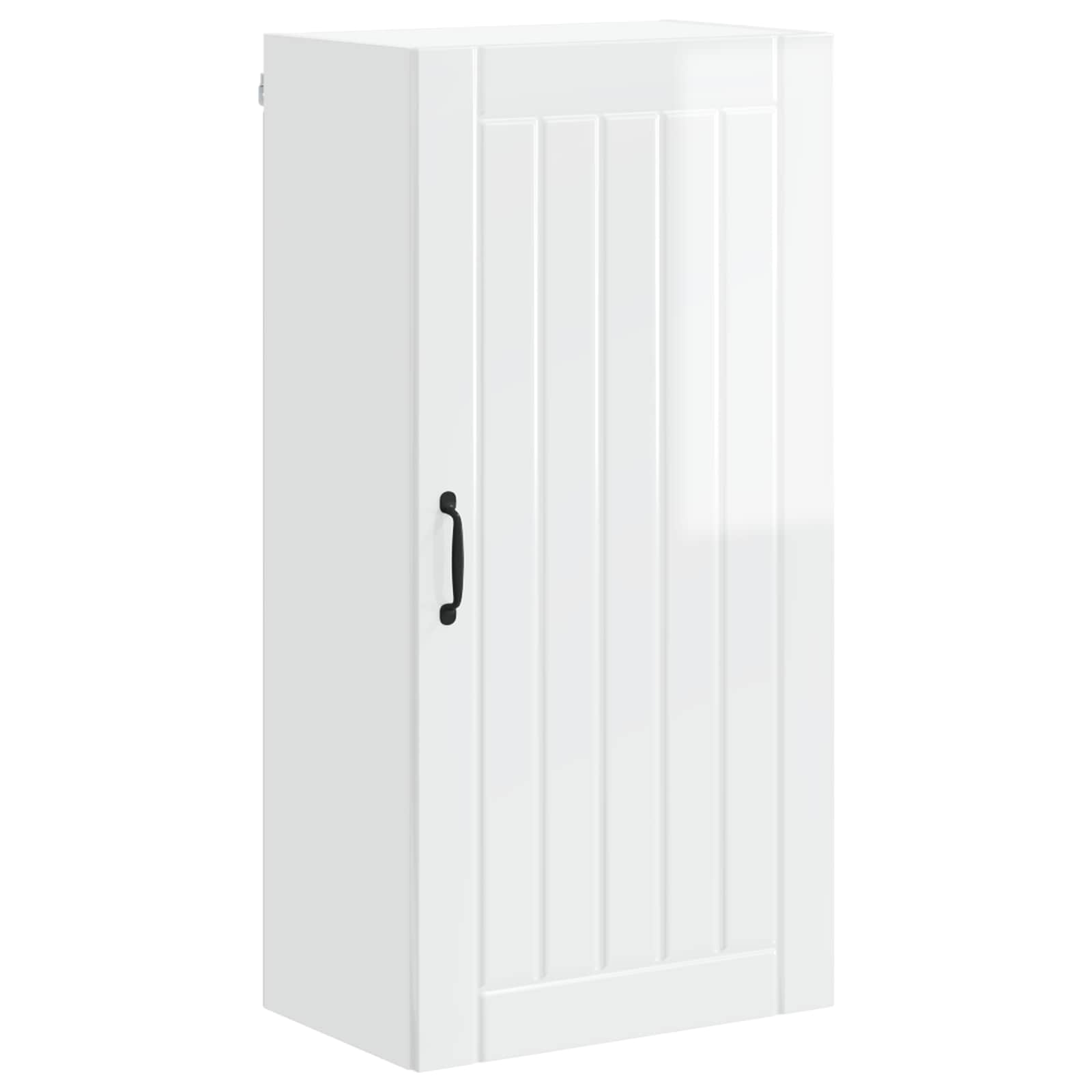Wandschrank LUCCA Hochglanz Weiß 50 x 31 x 100 cm Holzwerkstoff