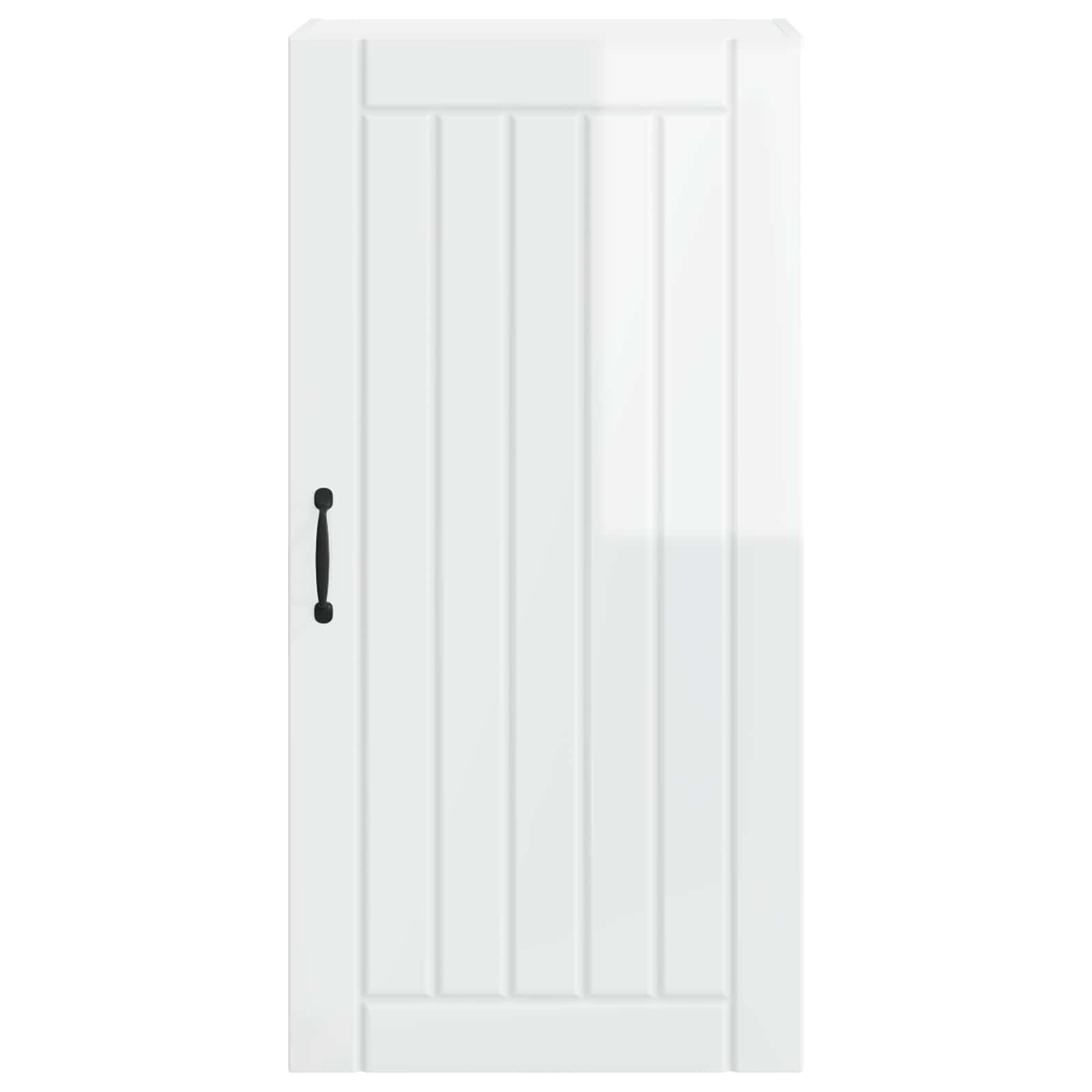 Wandschrank LUCCA Hochglanz Weiß 50 x 31 x 100 cm Holzwerkstoff