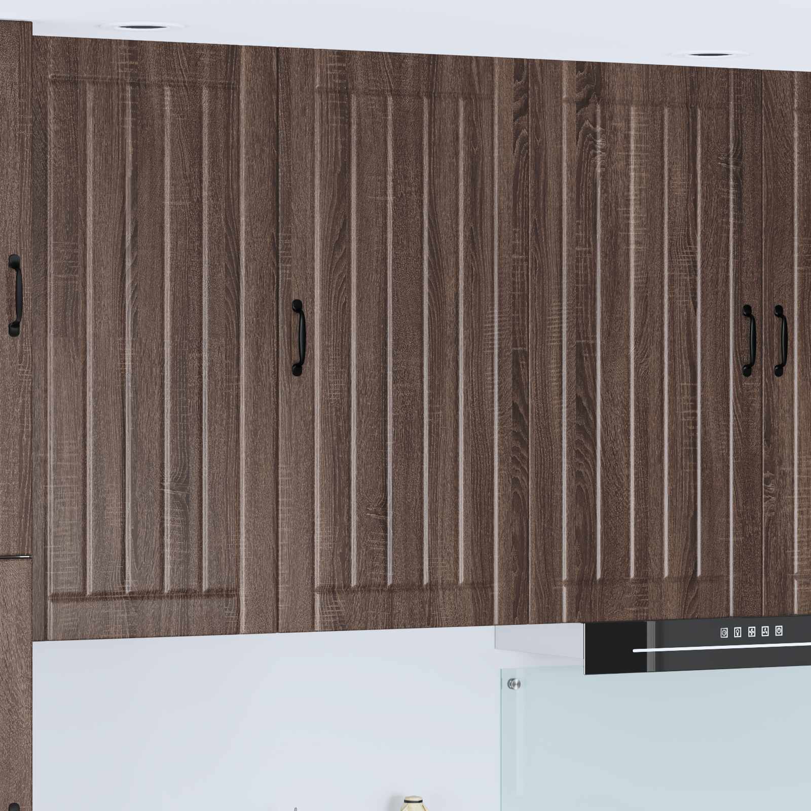 Wandschrank LUCCA Brauneiche 50 x 31 x 100 cm Holzwerkstoff