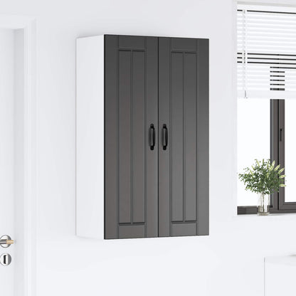 Wandschrank LUCCA Schwarz 60 x 31 x 100 cm Holzwerkstoff