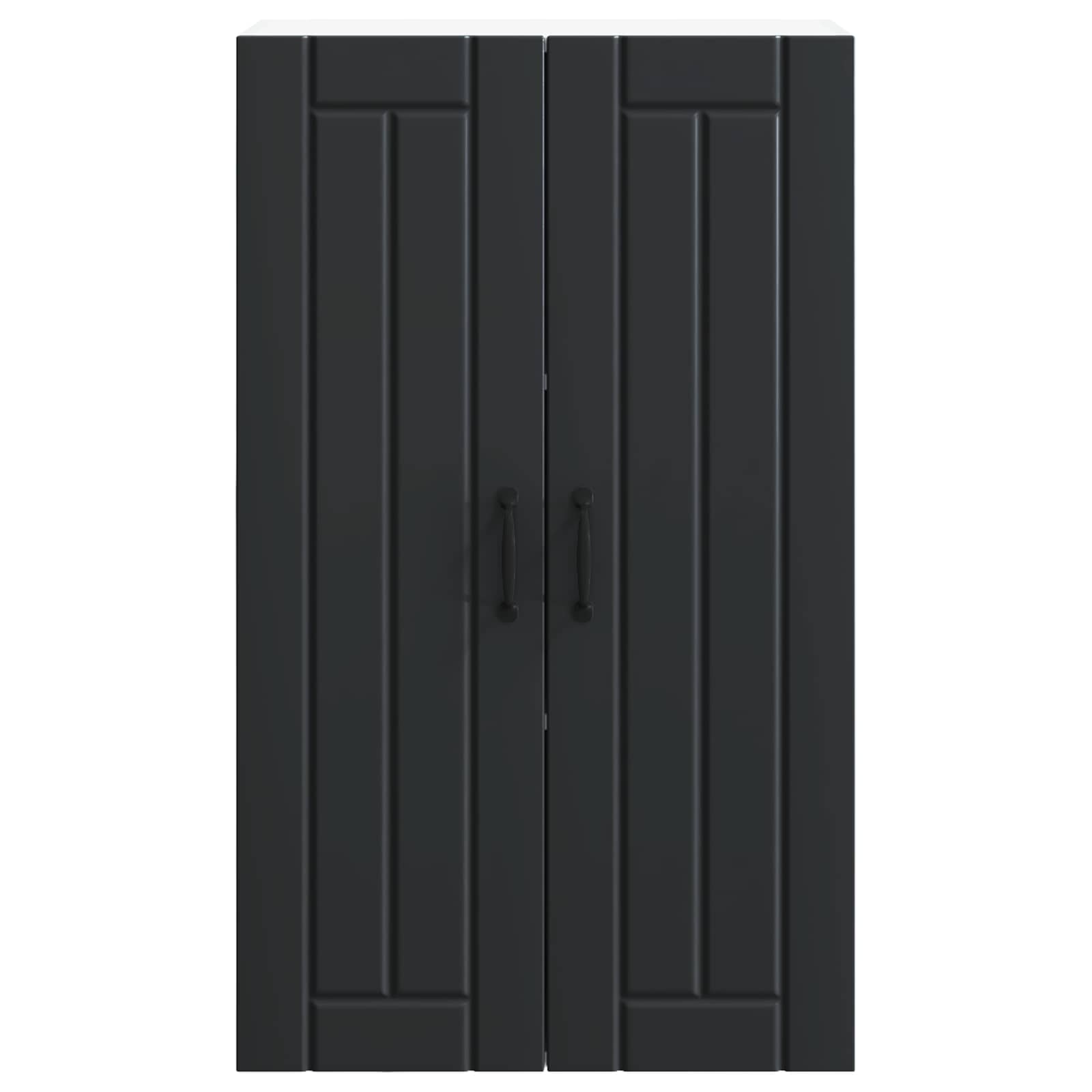 Wandschrank LUCCA Schwarz 60 x 31 x 100 cm Holzwerkstoff