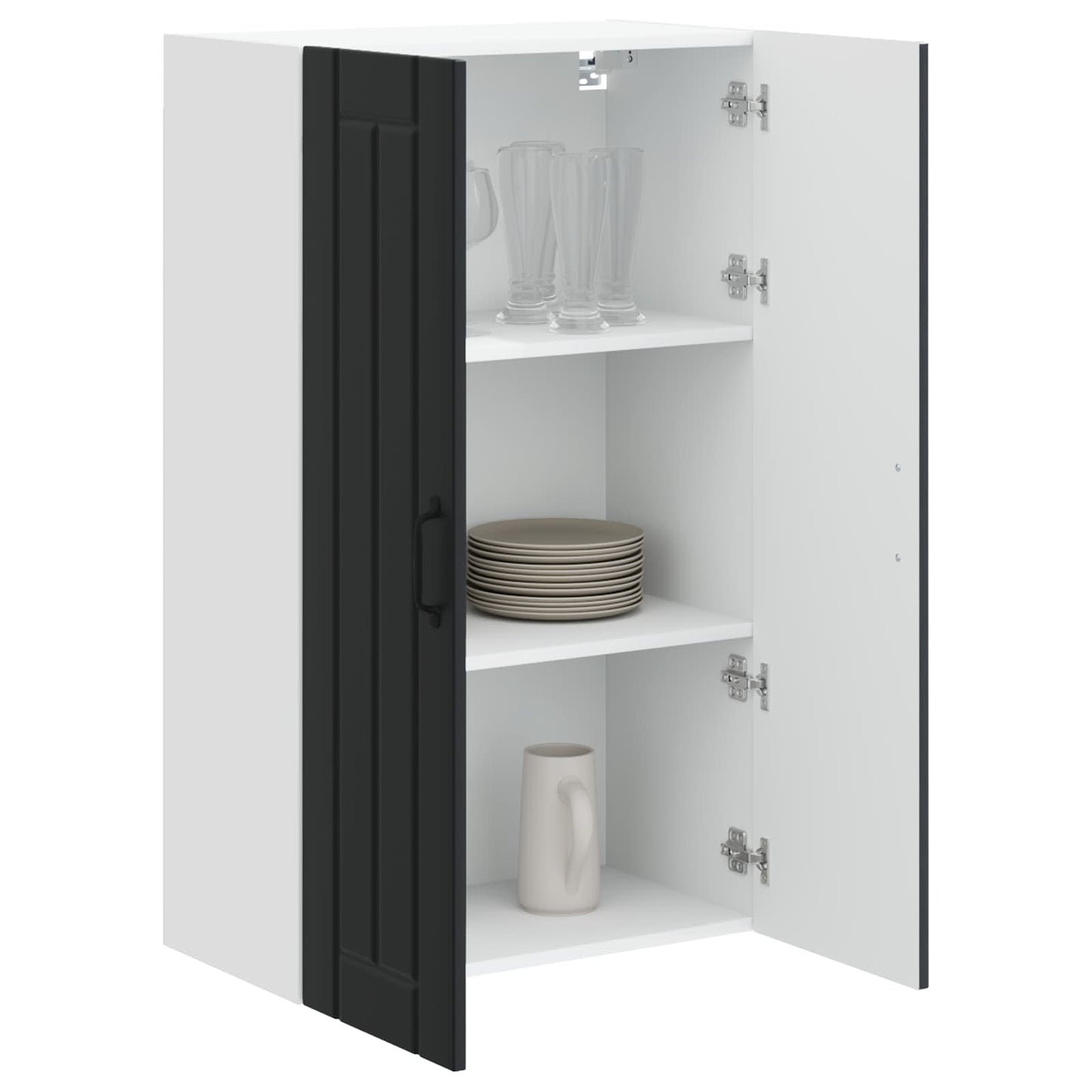 Wandschrank LUCCA Schwarz 60 x 31 x 100 cm Holzwerkstoff