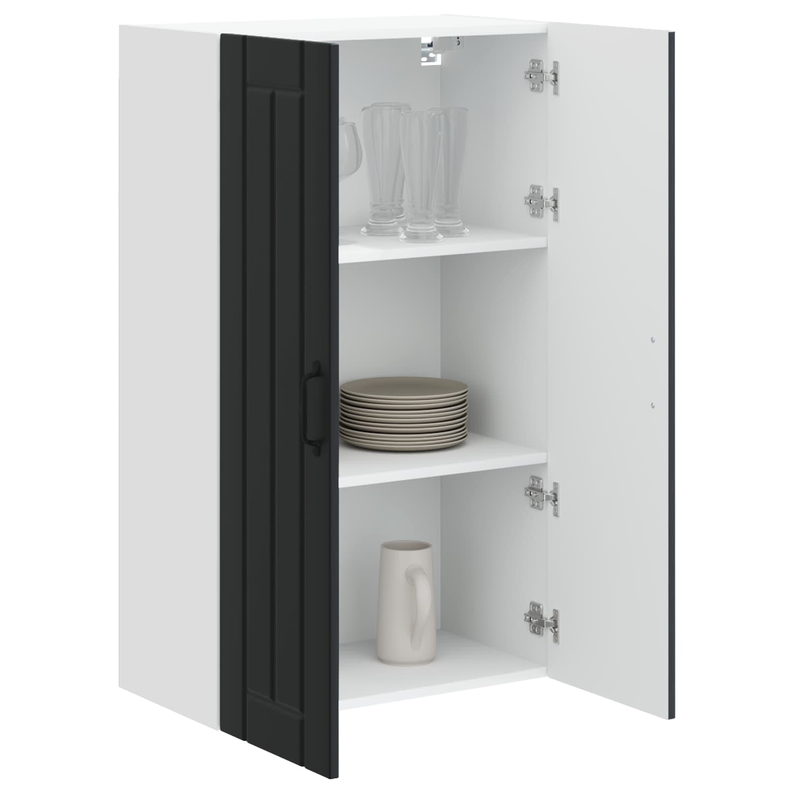 Wandschrank LUCCA Schwarz 60 x 31 x 100 cm Holzwerkstoff