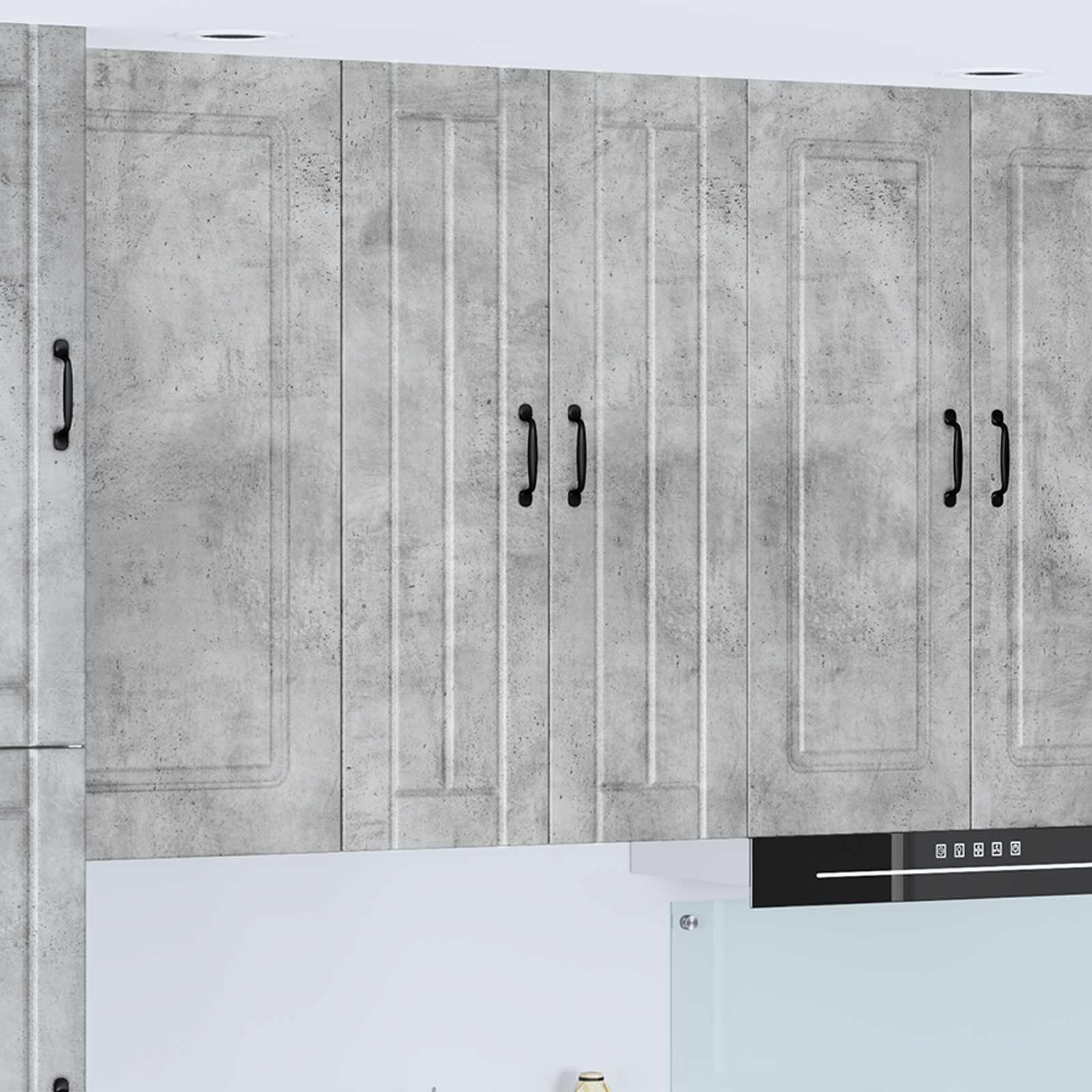 Wandschrank LUCCA Betongrau 60 x 31 x 100 cm Holzwerkstoff