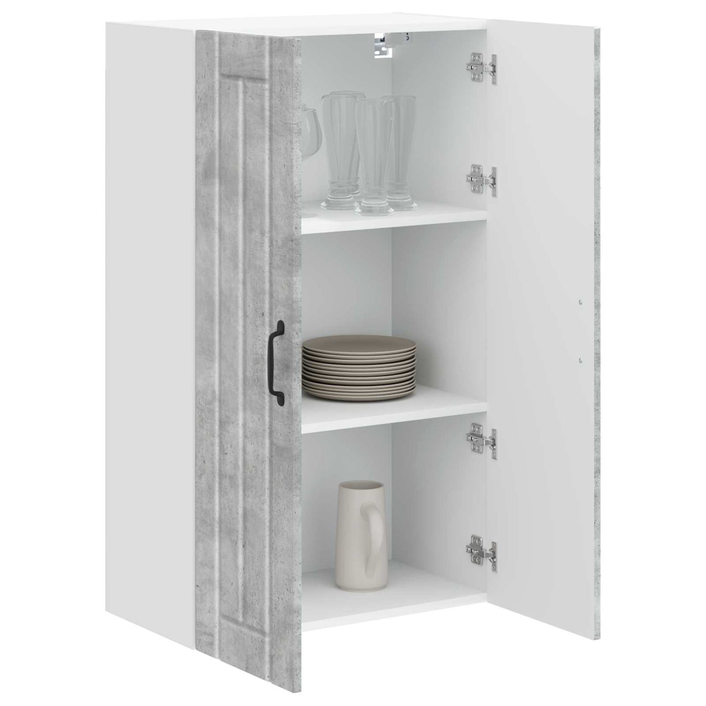 Wandschrank LUCCA Betongrau 60 x 31 x 100 cm Holzwerkstoff