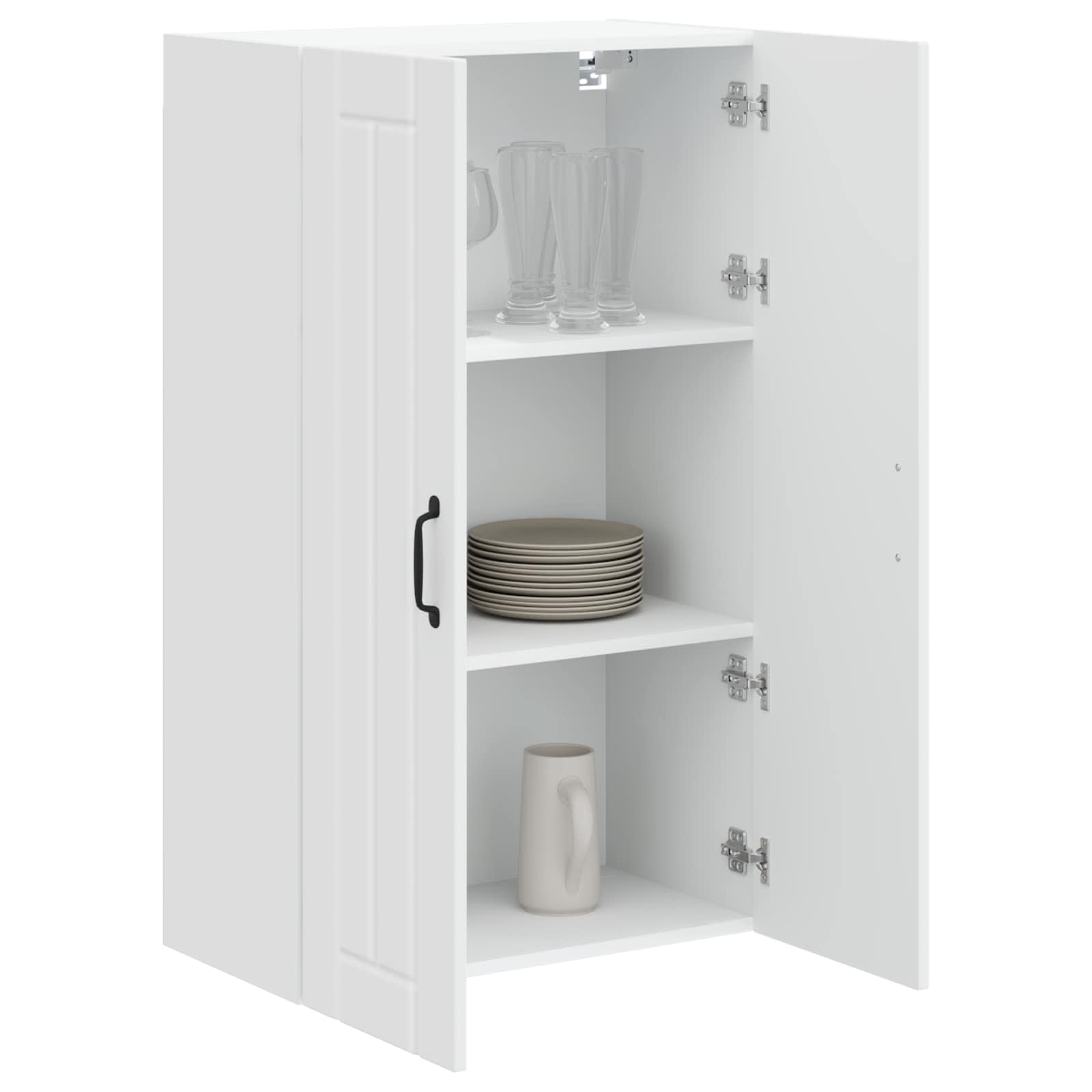 Wandschrank LUCCA Hochglanz Weiß 60 x 31 x 100 cm Holzwerkstoff