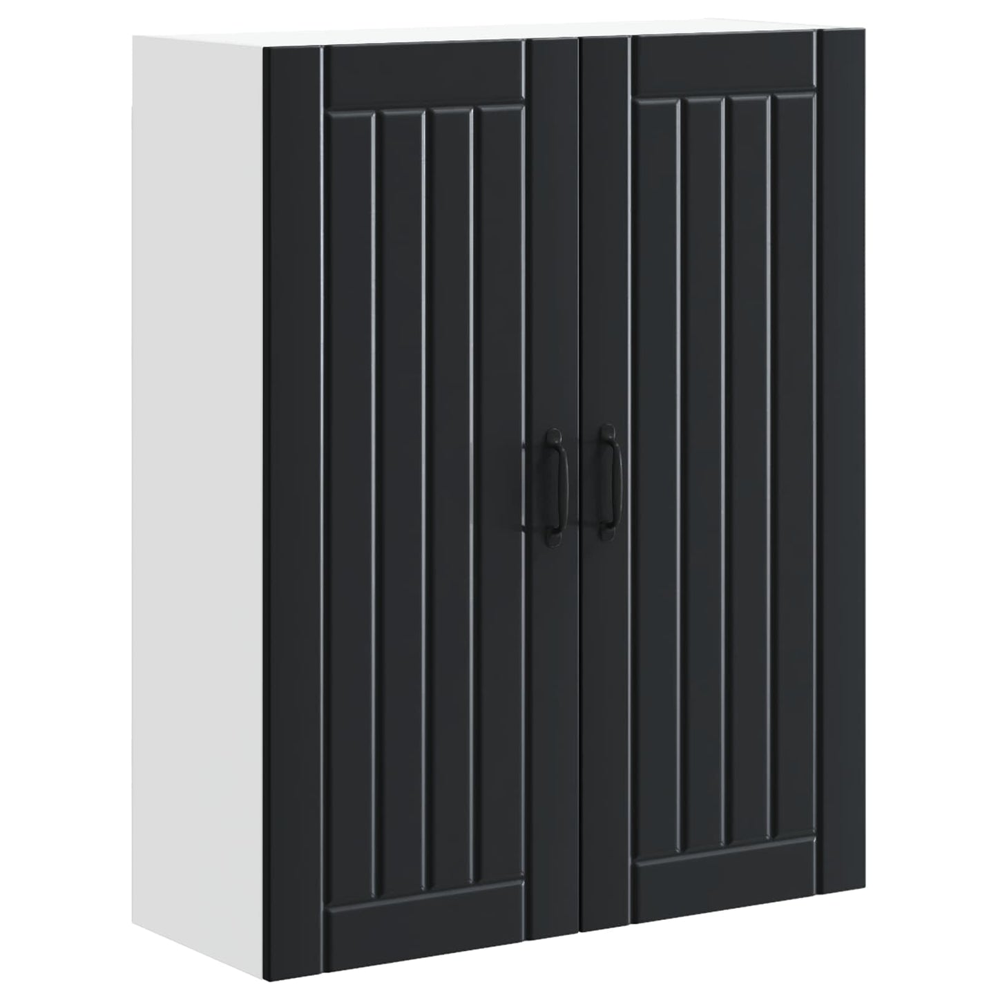 Wandschrank LUCCA Schwarz 80 x 31 x 100 cm Holzwerkstoff
