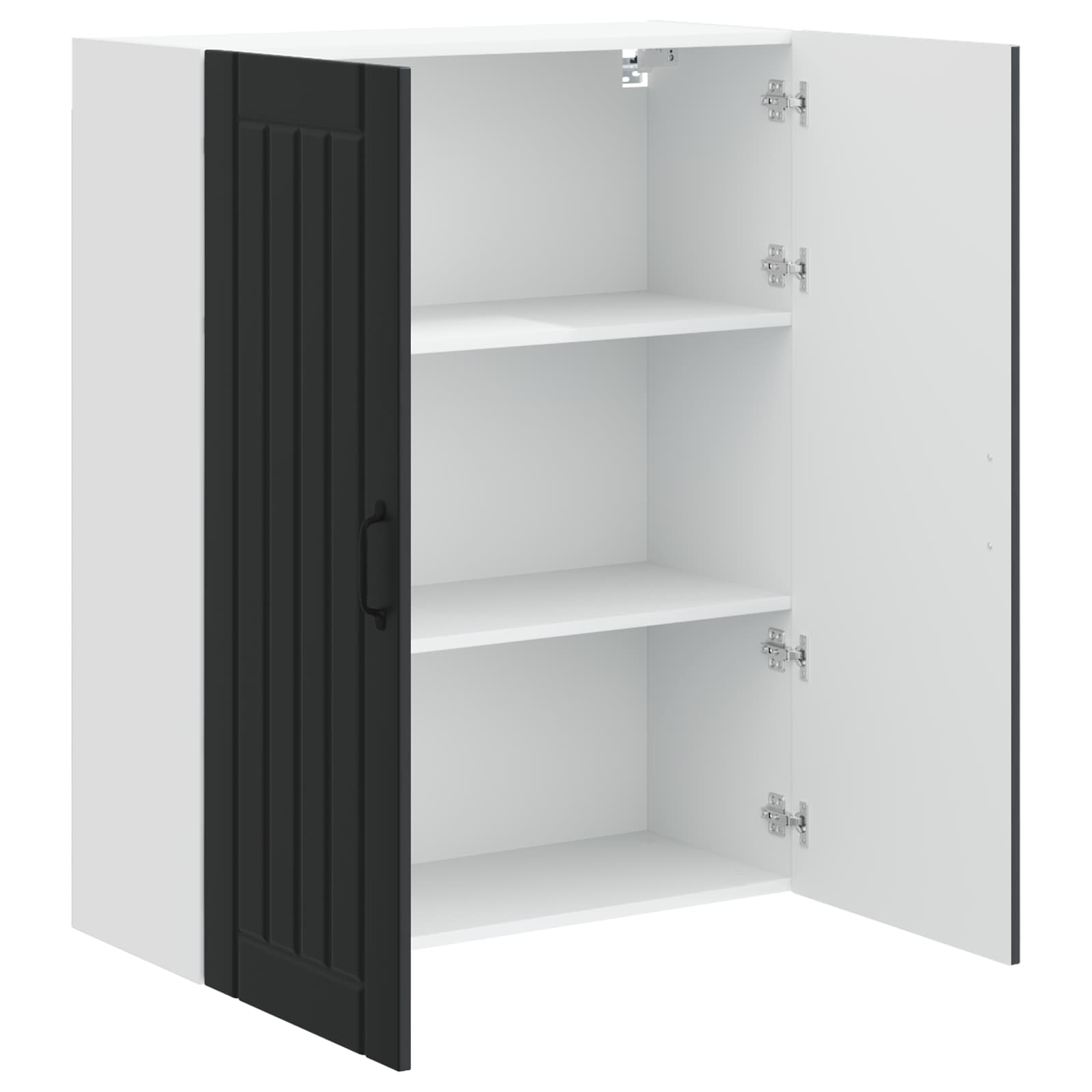 Wandschrank LUCCA Schwarz 80 x 31 x 100 cm Holzwerkstoff