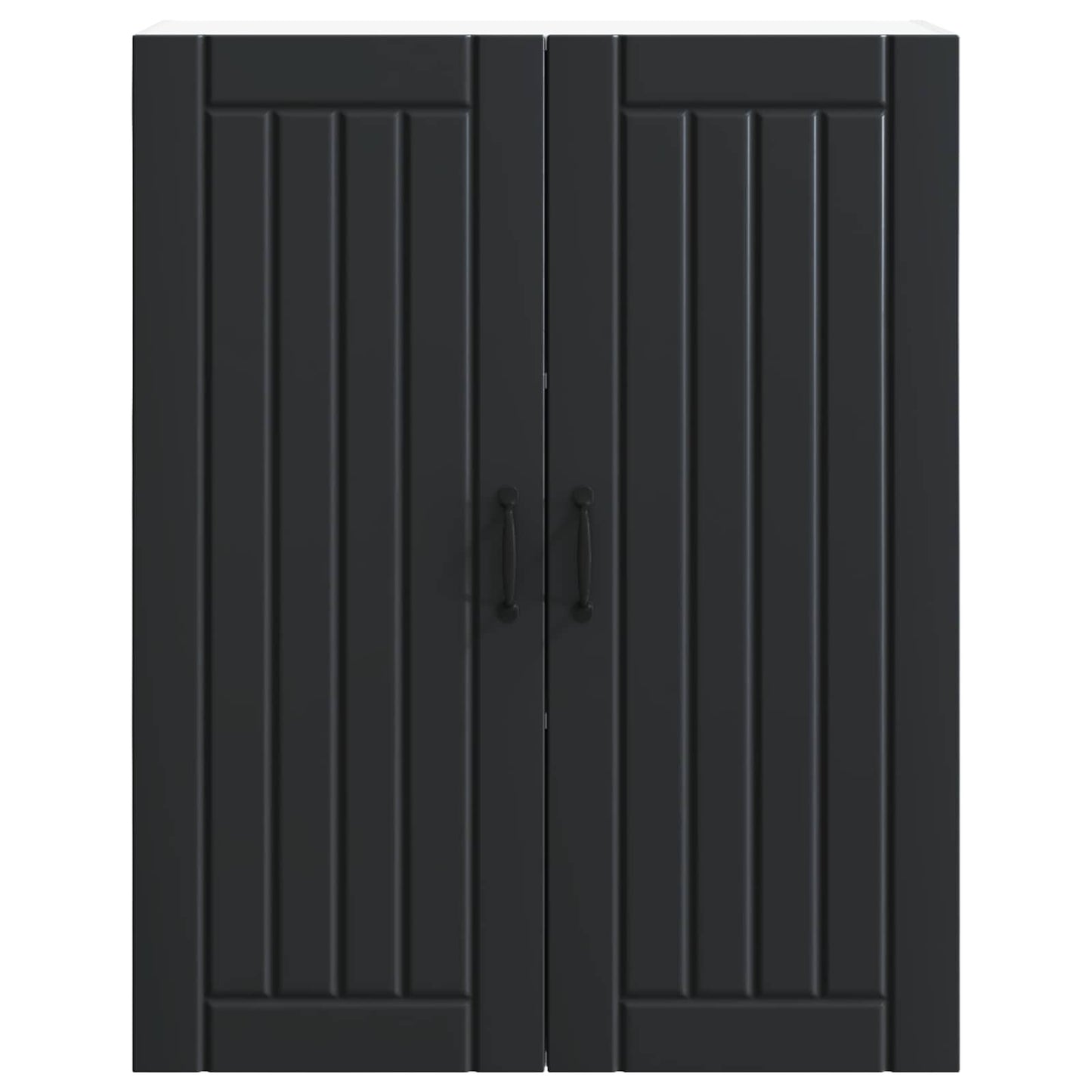 Wandschrank LUCCA Schwarz 80 x 31 x 100 cm Holzwerkstoff