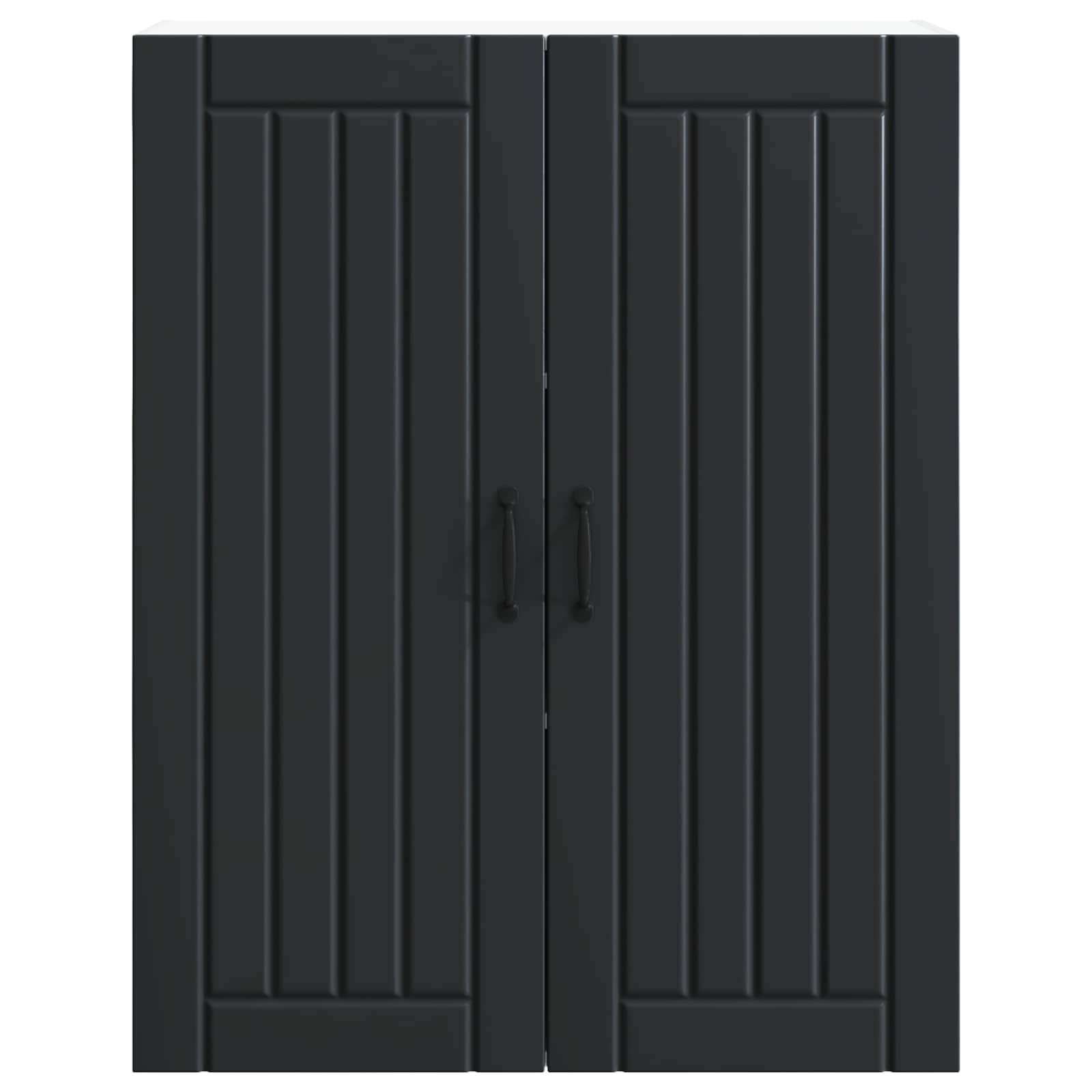 Wandschrank LUCCA Schwarz 80 x 31 x 100 cm Holzwerkstoff