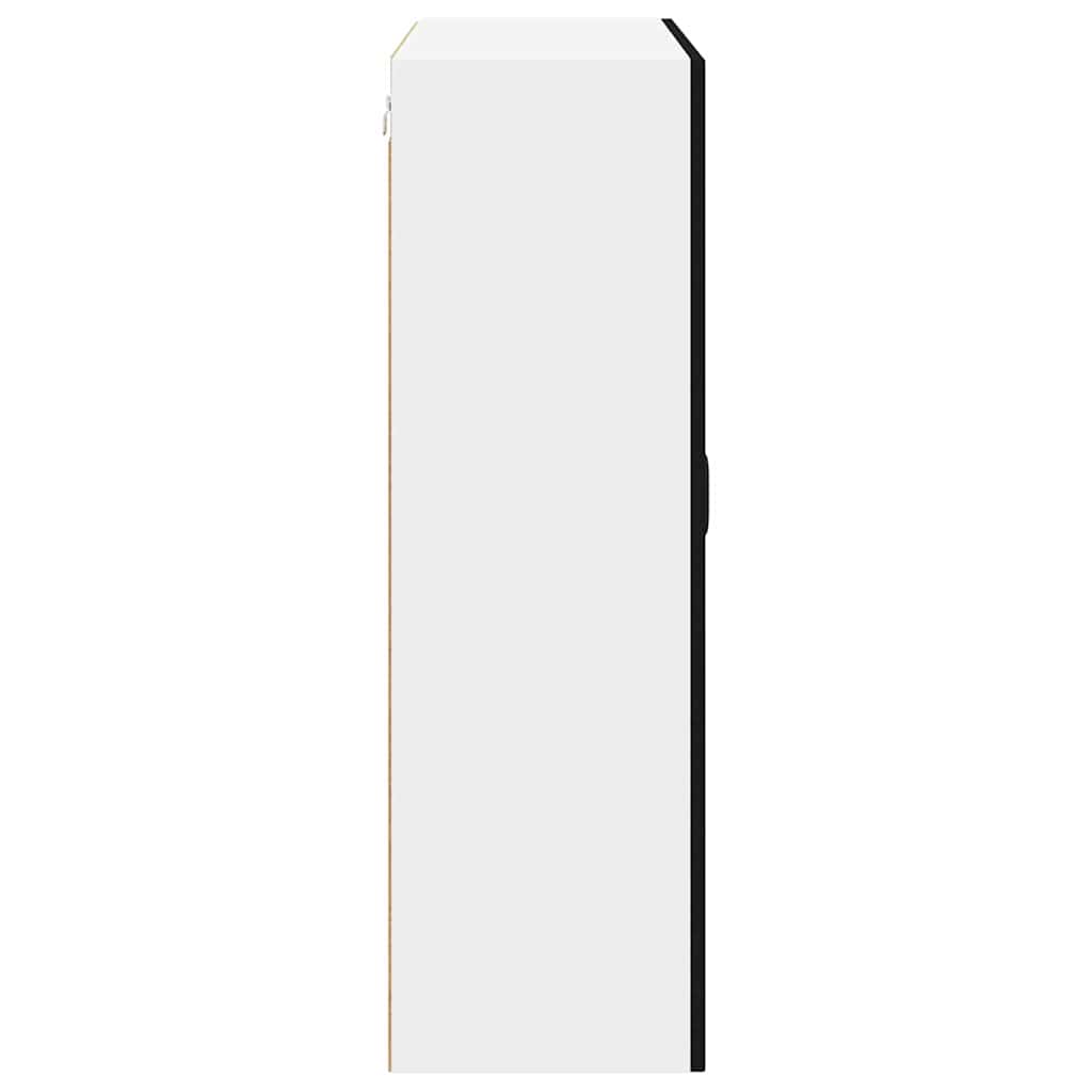 Wandschrank LUCCA Schwarz 80 x 31 x 100 cm Holzwerkstoff