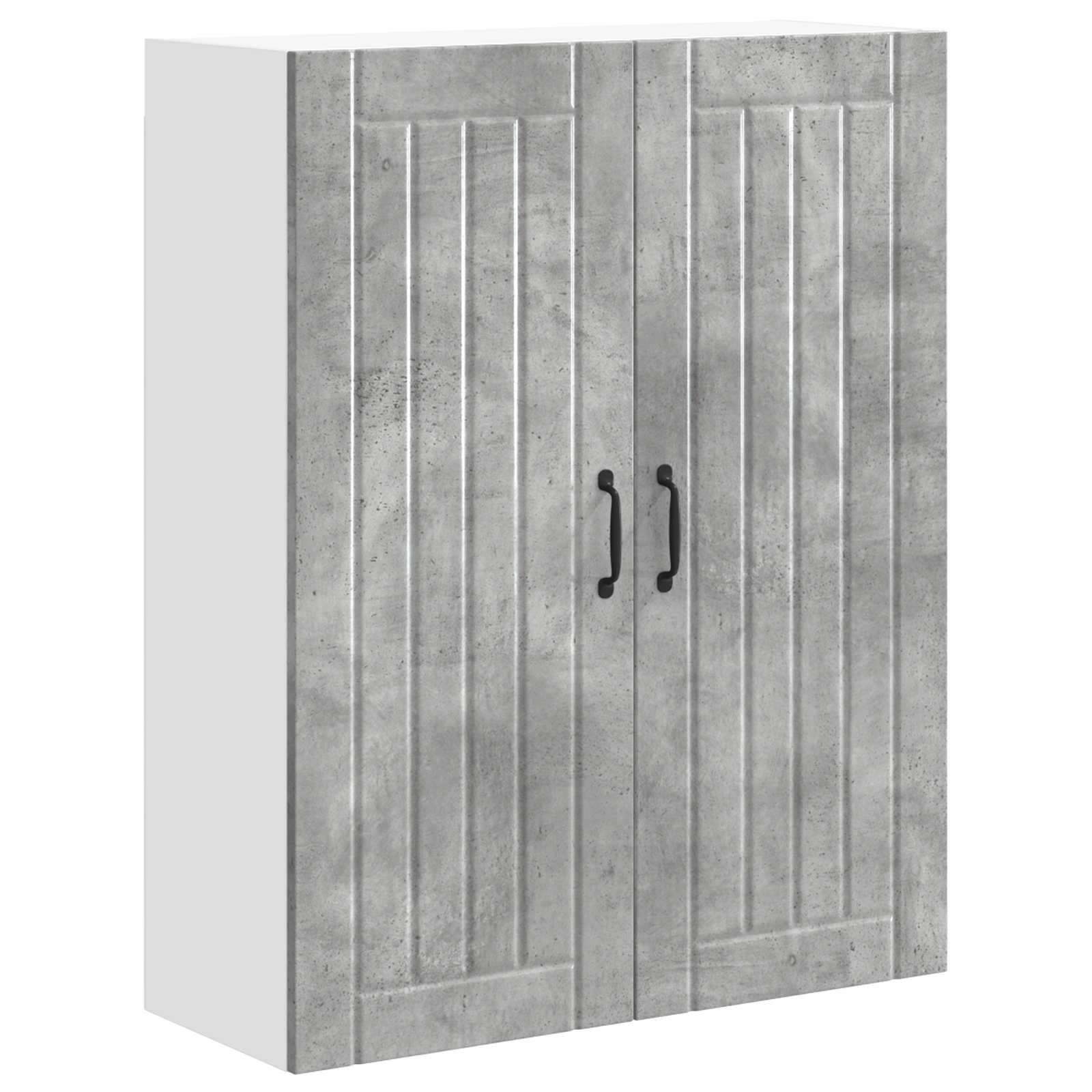 Wandschrank LUCCA Betongrau 80 x 31 x 100 cm Holzwerkstoff