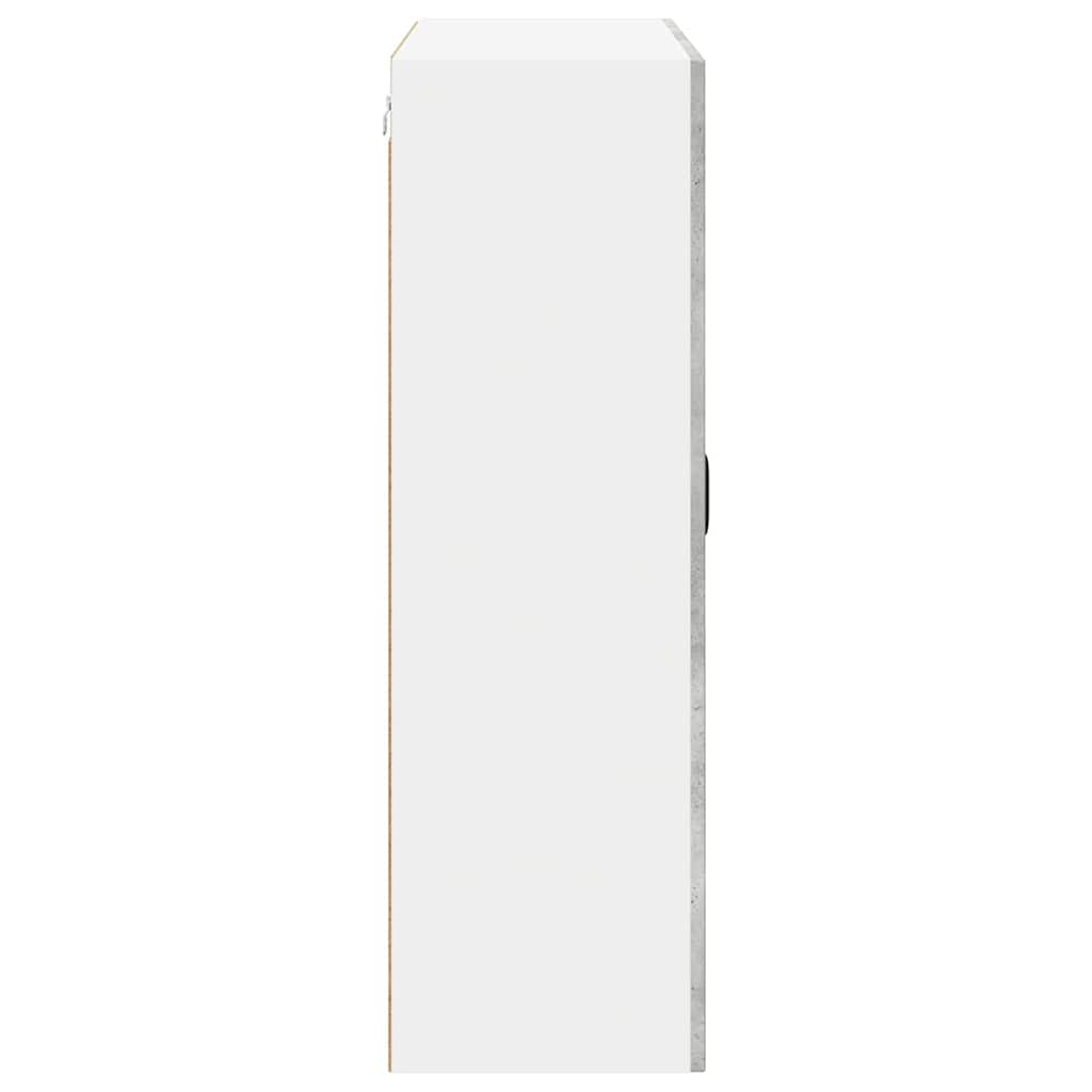 Wandschrank LUCCA Betongrau 80 x 31 x 100 cm Holzwerkstoff