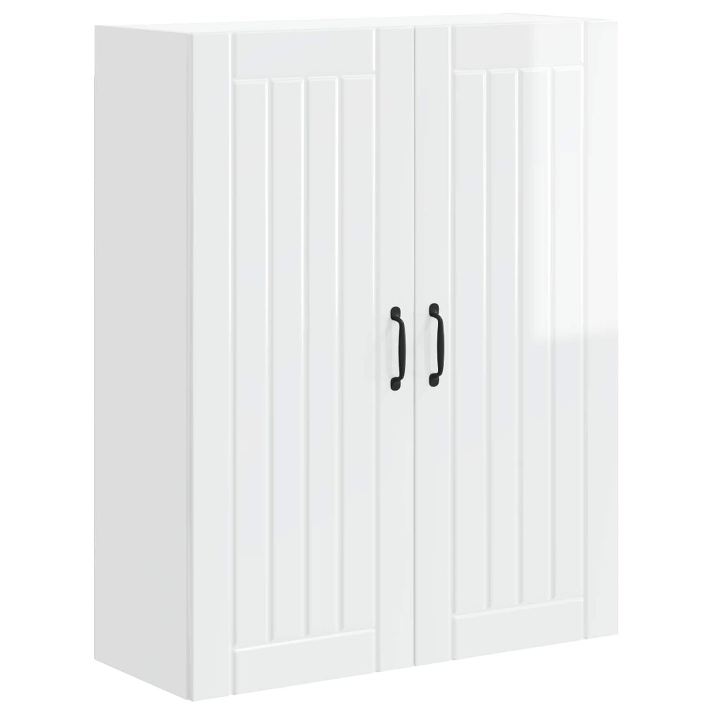 Wandschrank LUCCA Hochglanz Weiß 80 x 31 x 100 cm Holzwerkstoff