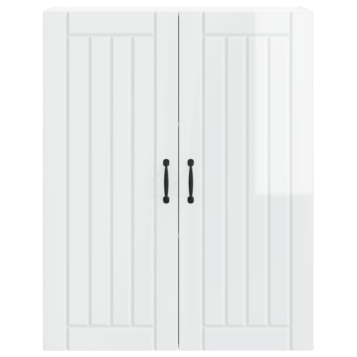 Wandschrank LUCCA Hochglanz Weiß 80 x 31 x 100 cm Holzwerkstoff