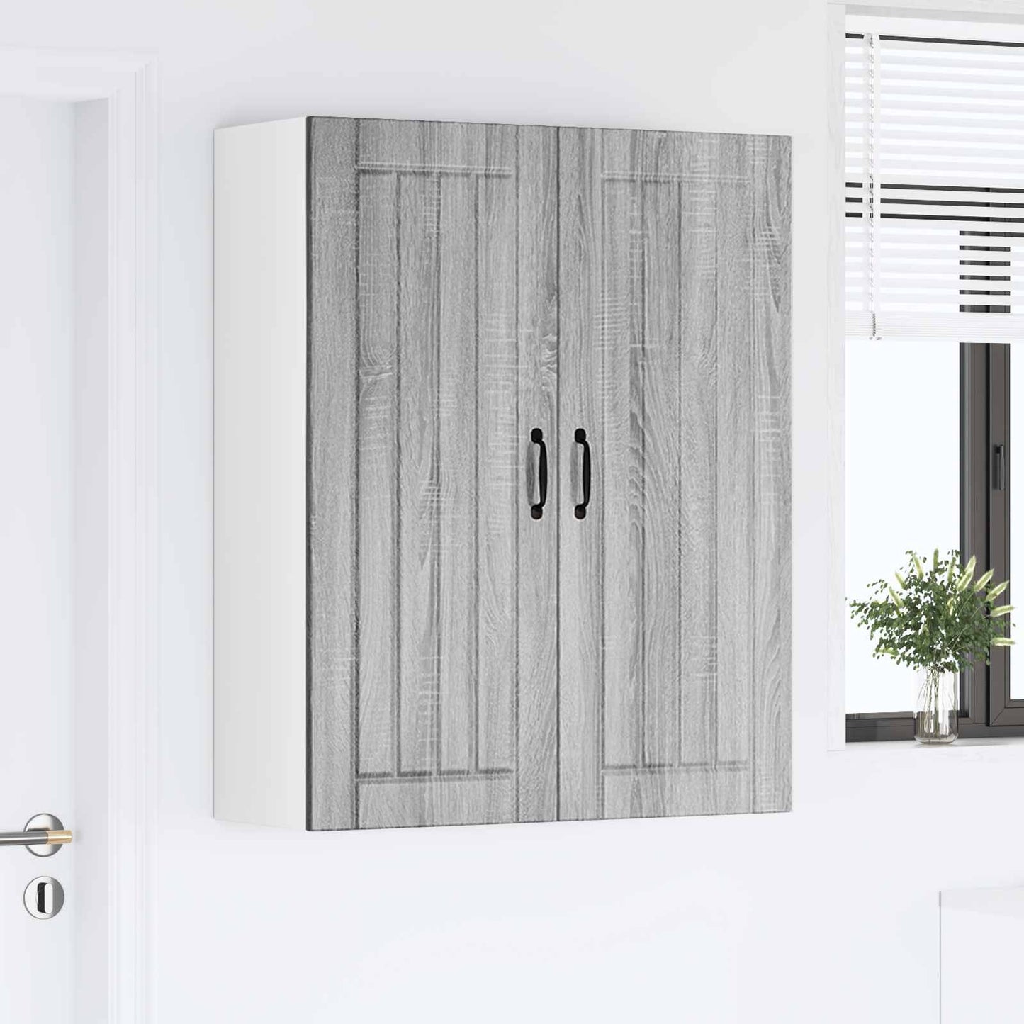 Wandschrank LUCCA Graues Sonoma 80 x 31 x 100 cm Holzwerkstoff