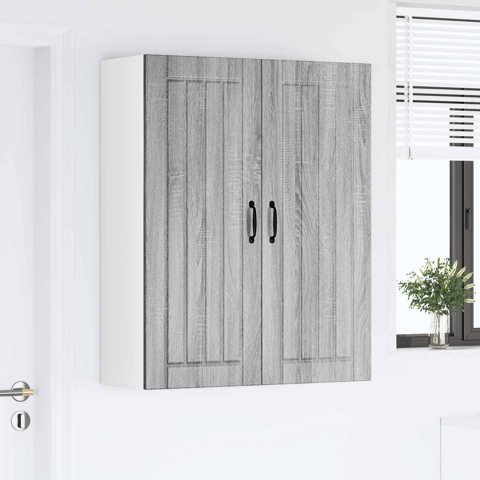 Wandschrank LUCCA Graues Sonoma 80 x 31 x 100 cm Holzwerkstoff
