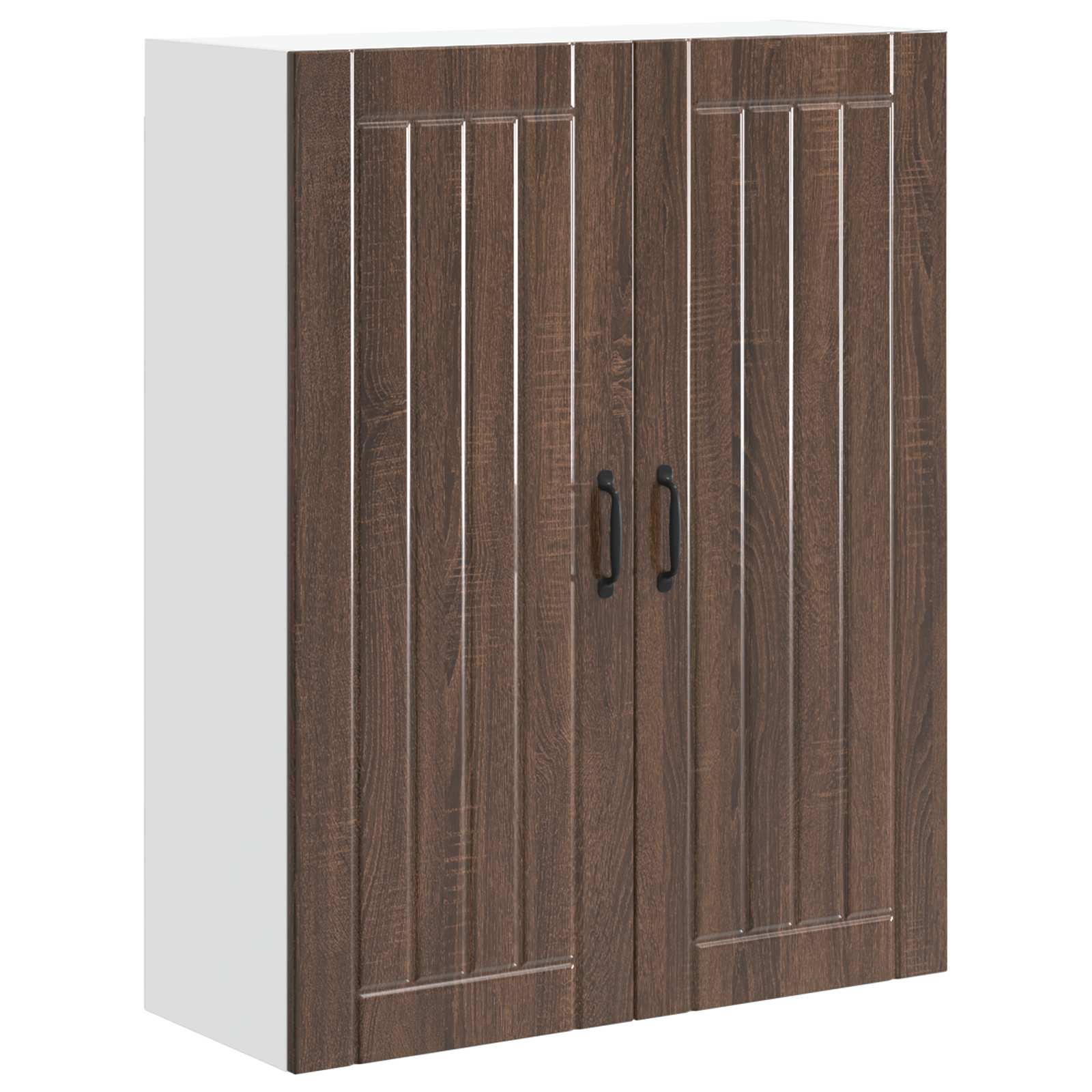 Wandschrank LUCCA Brauneiche 80 x 31 x 100 cm Holzwerkstoff