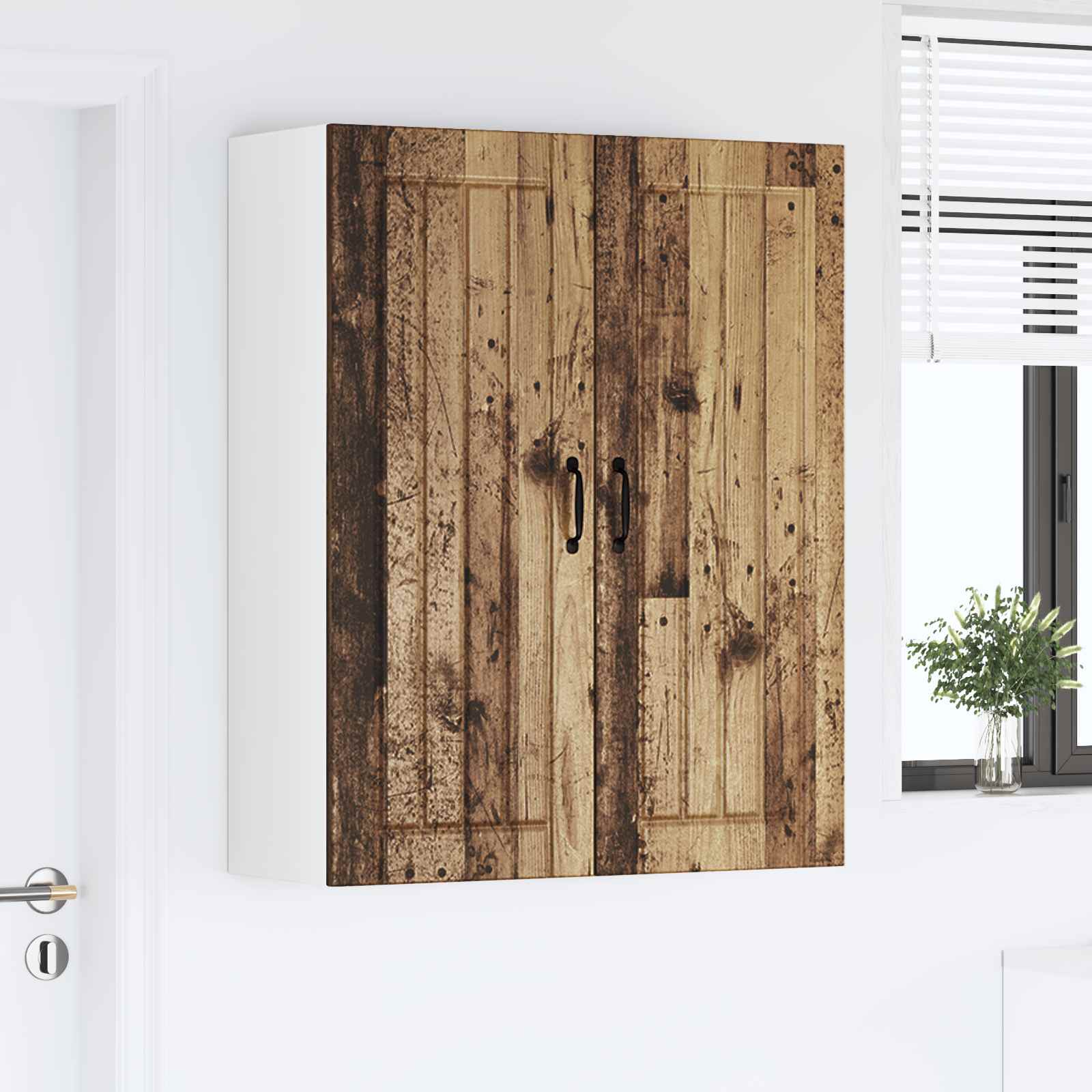 Wandschrank LUCCA Altholz 80 x 31 x 100 cm Holzwerkstoff