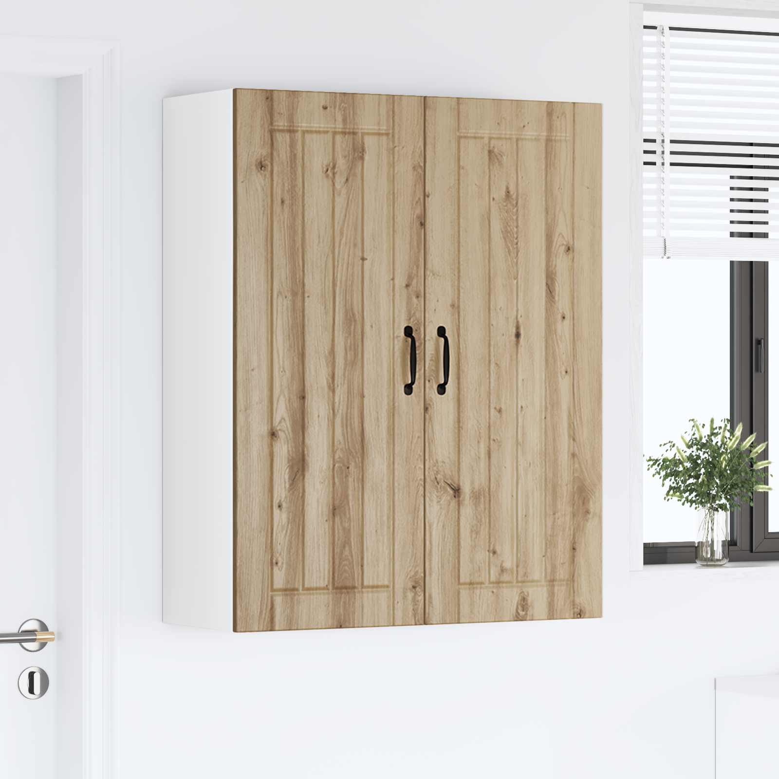 Wandschrank LUCCA Artisan-Eiche 80 x 31 x 100 cm Holzwerkstoff