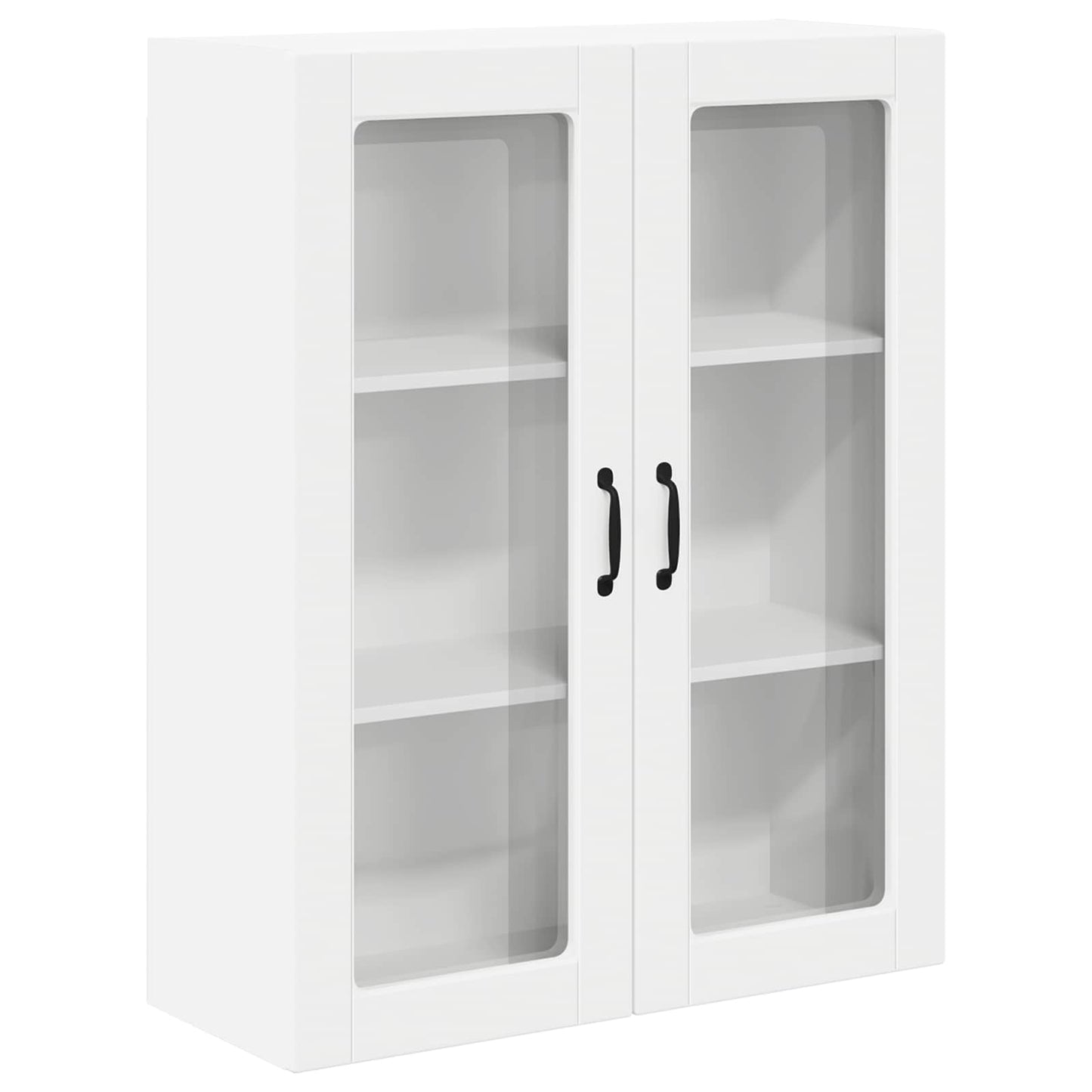 Wandglas-Schrank LUCCA Weiß 80 x 31 x 100 cm Holzwerkstoff