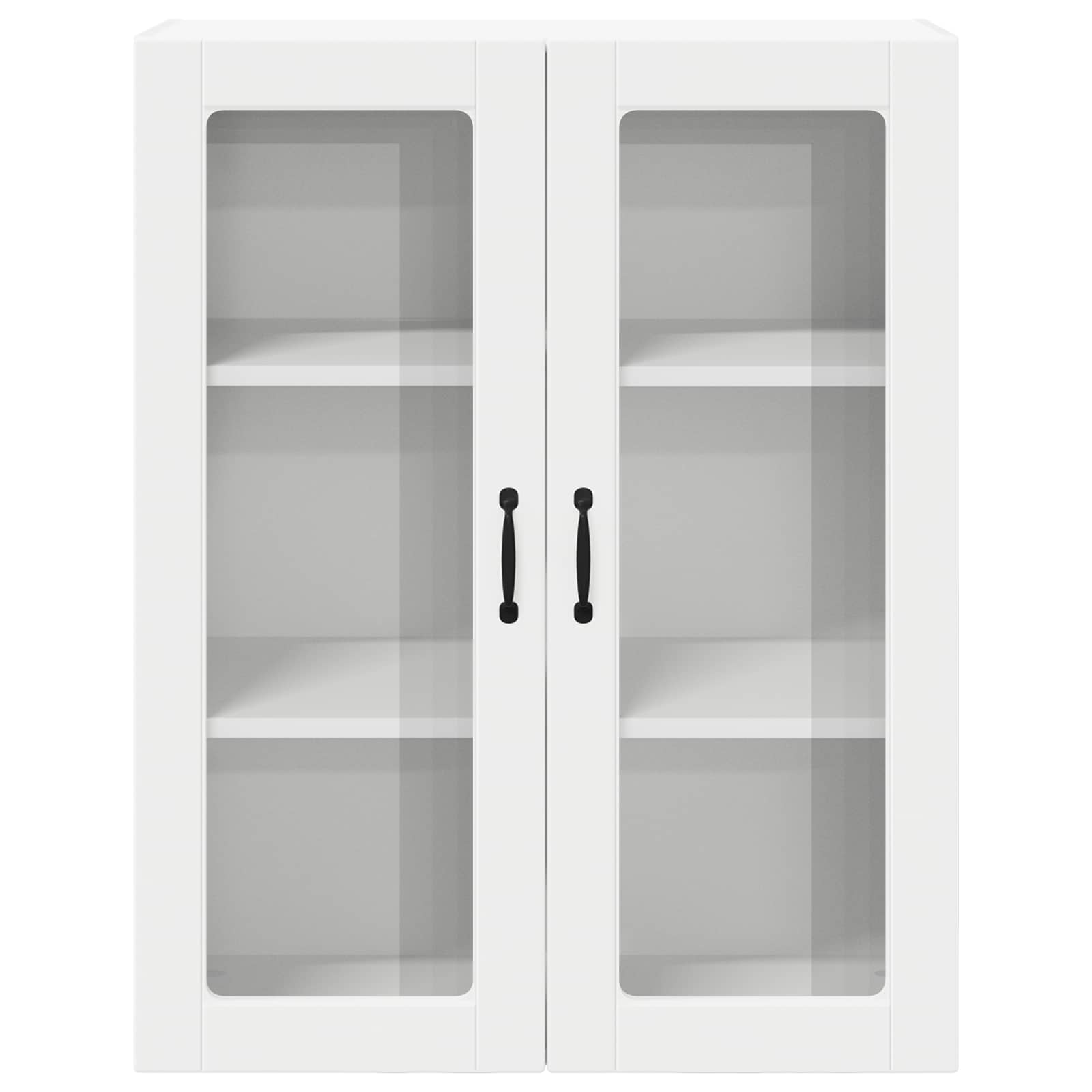 Wandglas-Schrank LUCCA Weiß 80 x 31 x 100 cm Holzwerkstoff