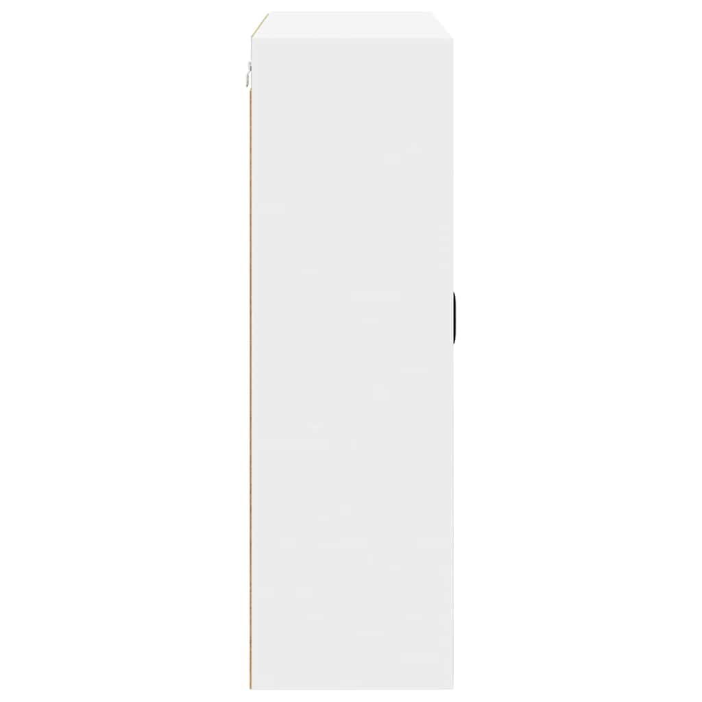 Küchenwandschrank mit Regal Weiß 80 x 31 x 100 cm Holzwerkstoff