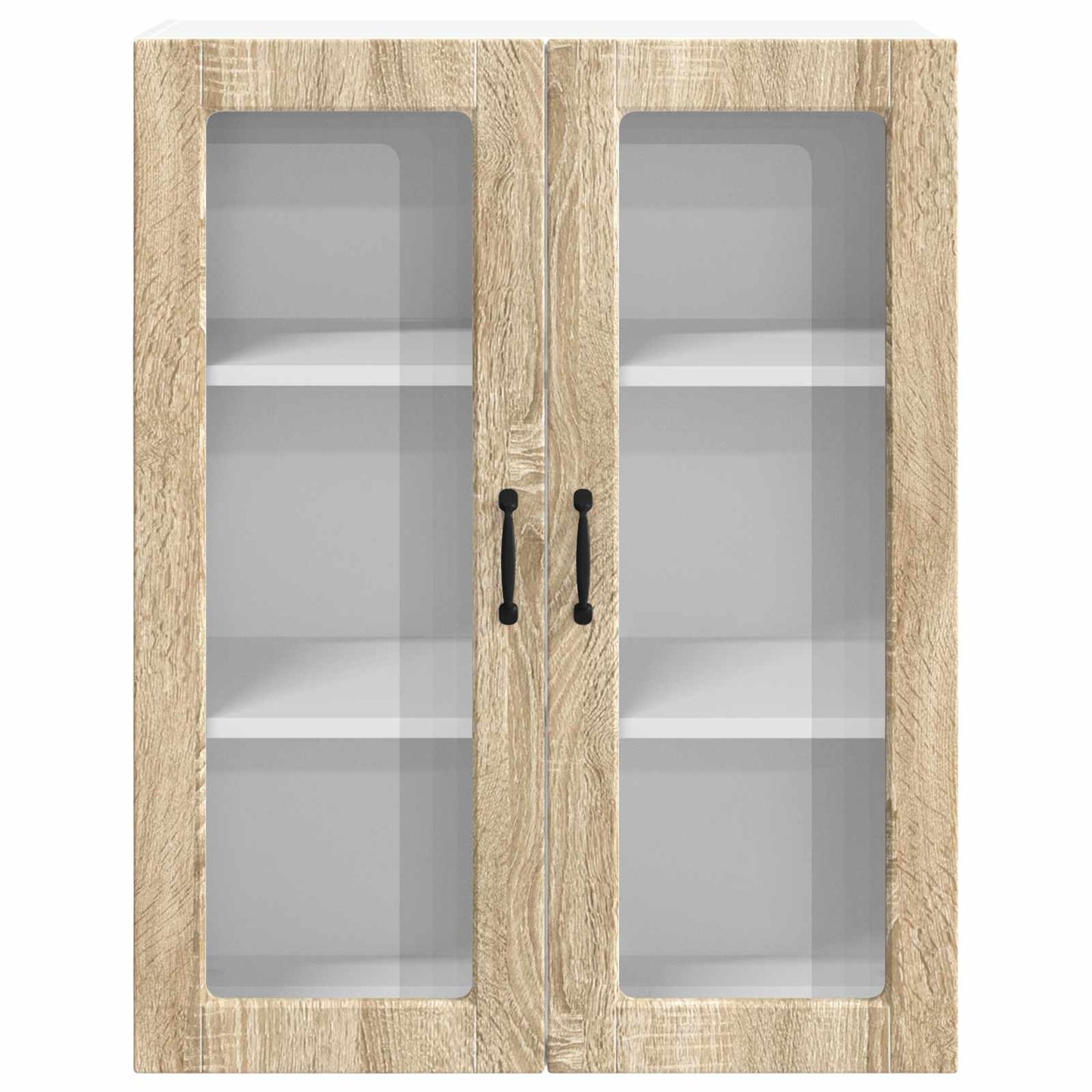 Wandglas-Schrank LUCCA Sonoma-Eiche 80 x 31 x 100 cm