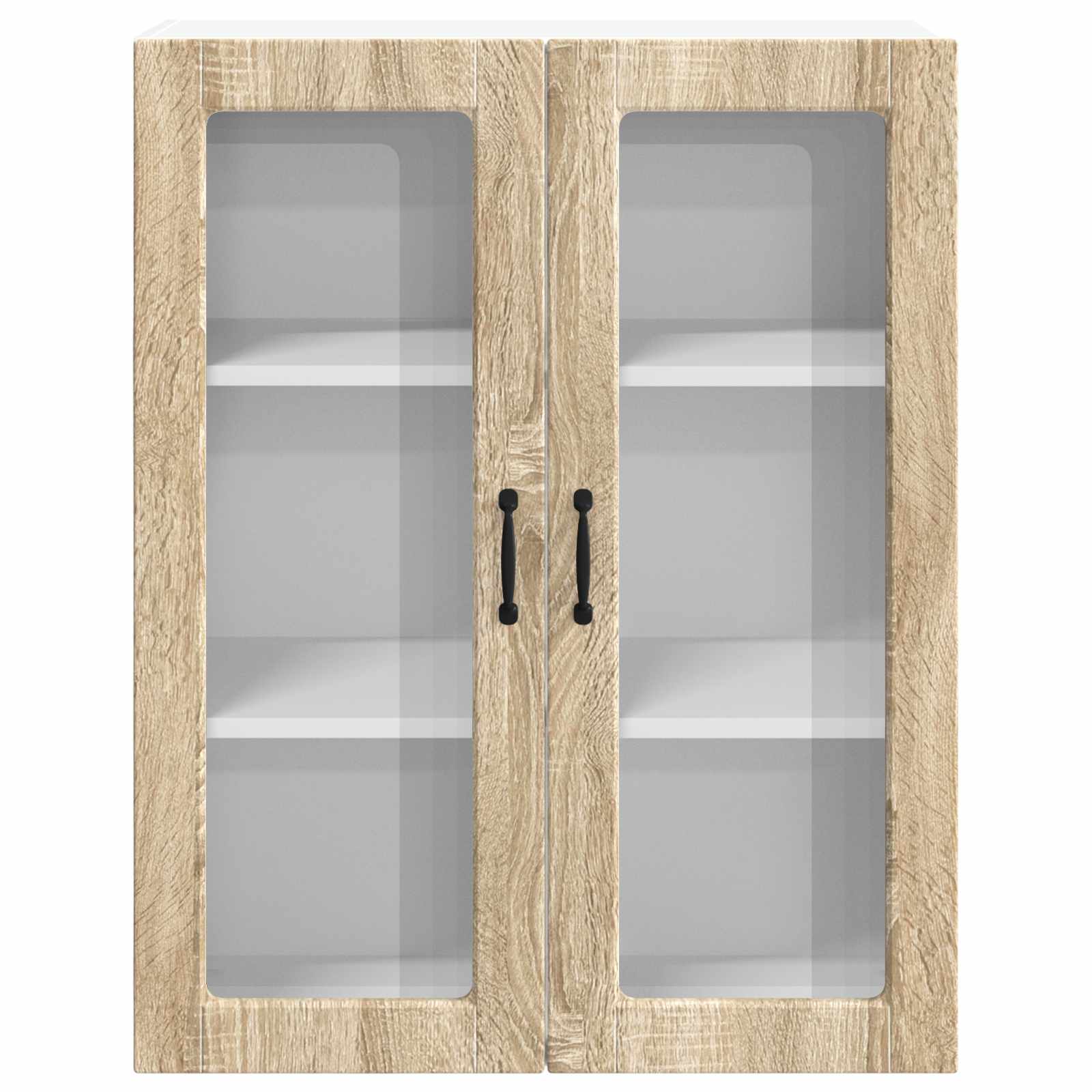 Wandglas-Schrank LUCCA Sonoma-Eiche 80 x 31 x 100 cm