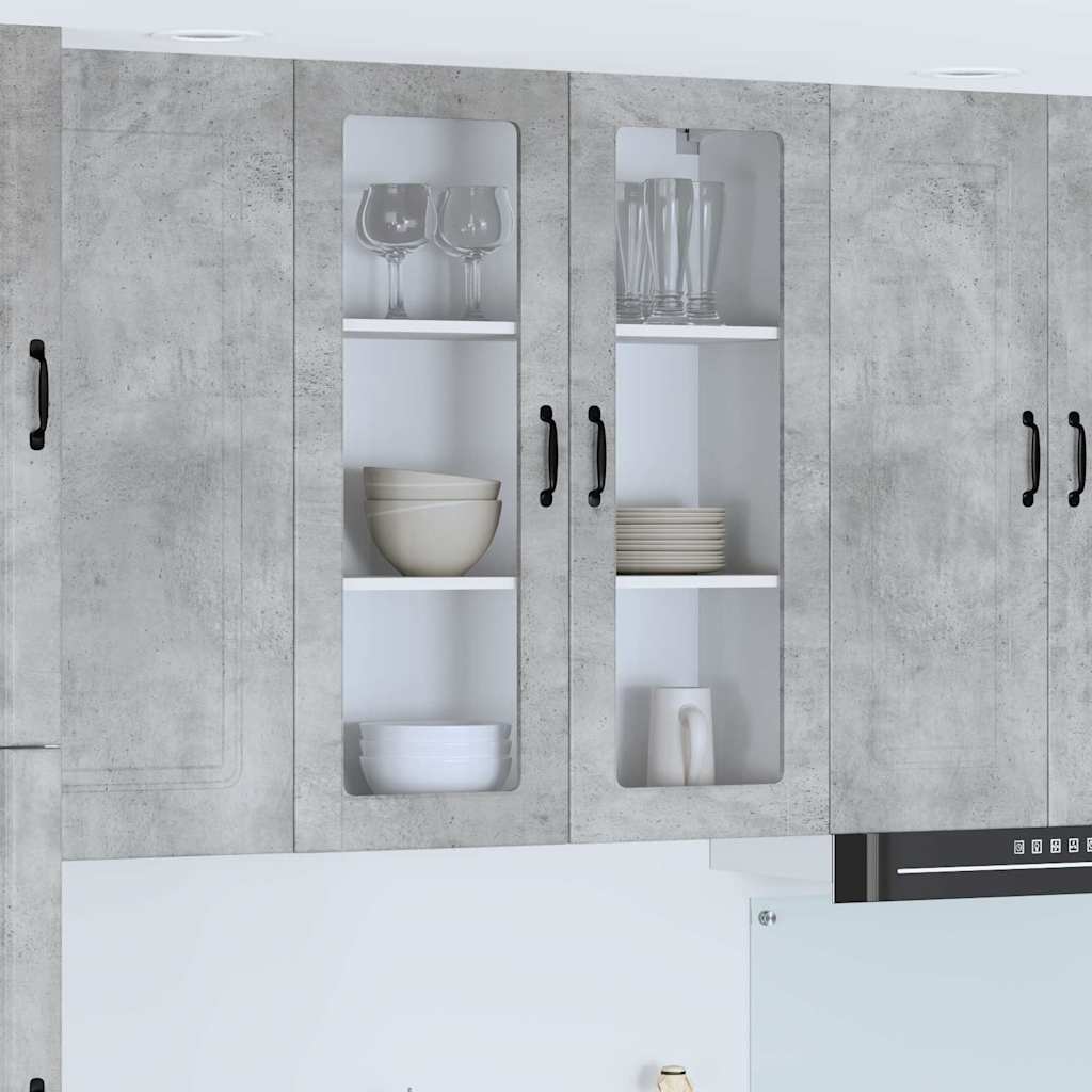 Küchenwandschrank Beton Grau 80 x 31 x 100 cm Holzwerkstoff