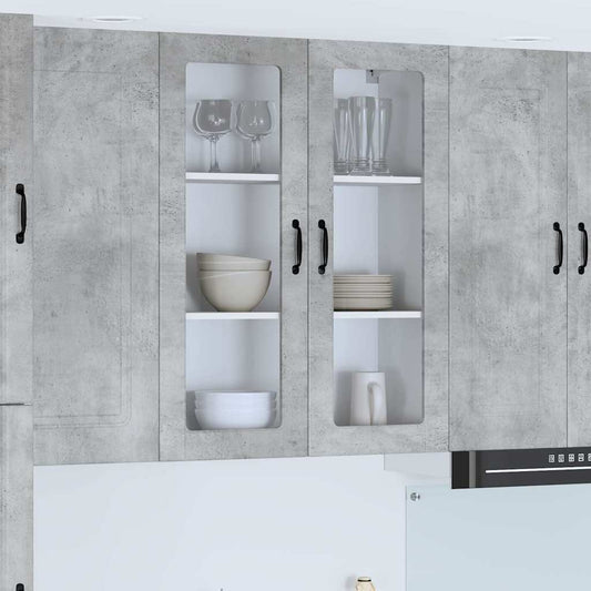 Küchenwandschrank Beton Grau 80 x 31 x 100 cm Holzwerkstoff