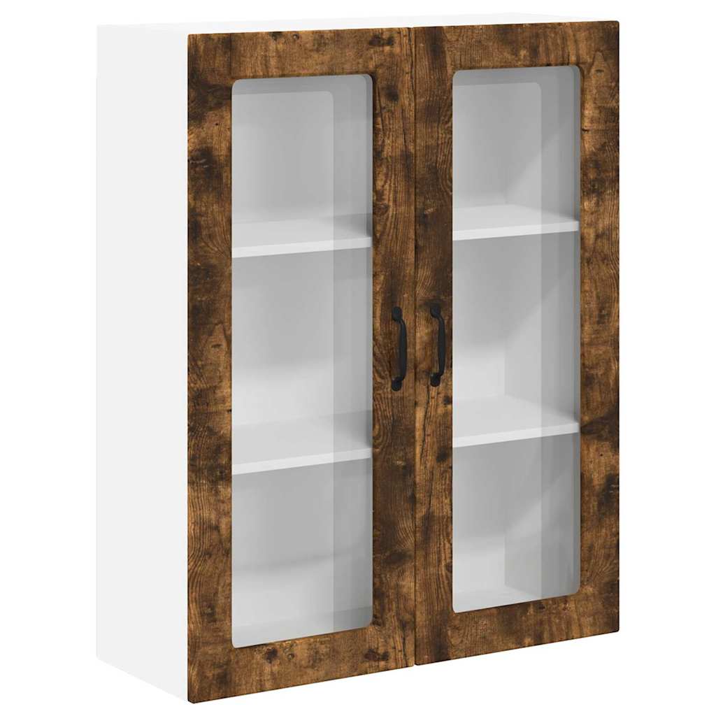 Küchenwandschrank mit Regal Geräucherte Eiche 80 x 31 x 100 cm