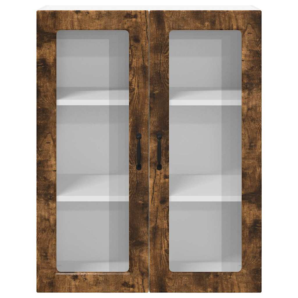 Küchenwandschrank mit Regal Geräucherte Eiche 80 x 31 x 100 cm