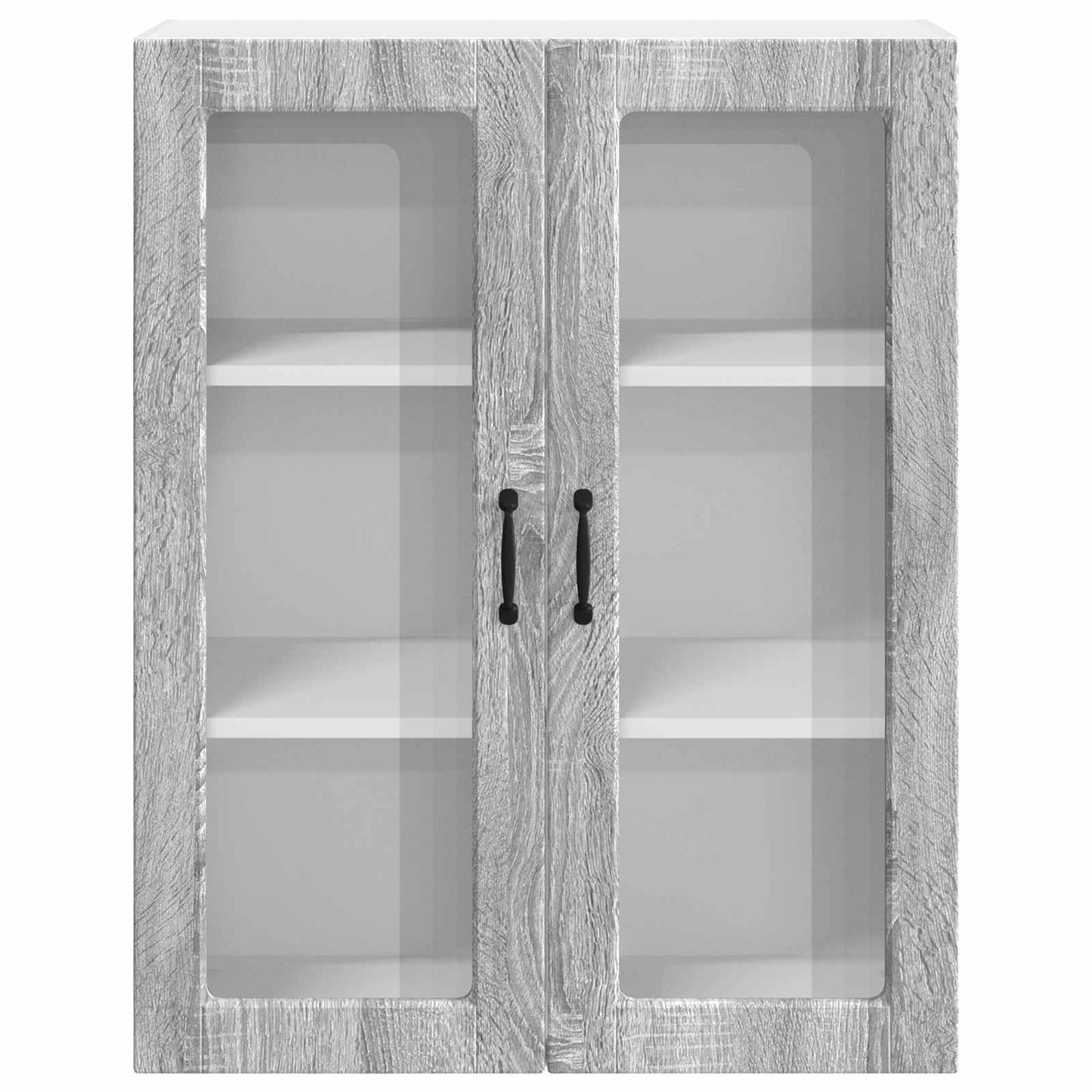 Wandglas-Schrank LUCCA Graues Sonoma 80 x 31 x 100 cm