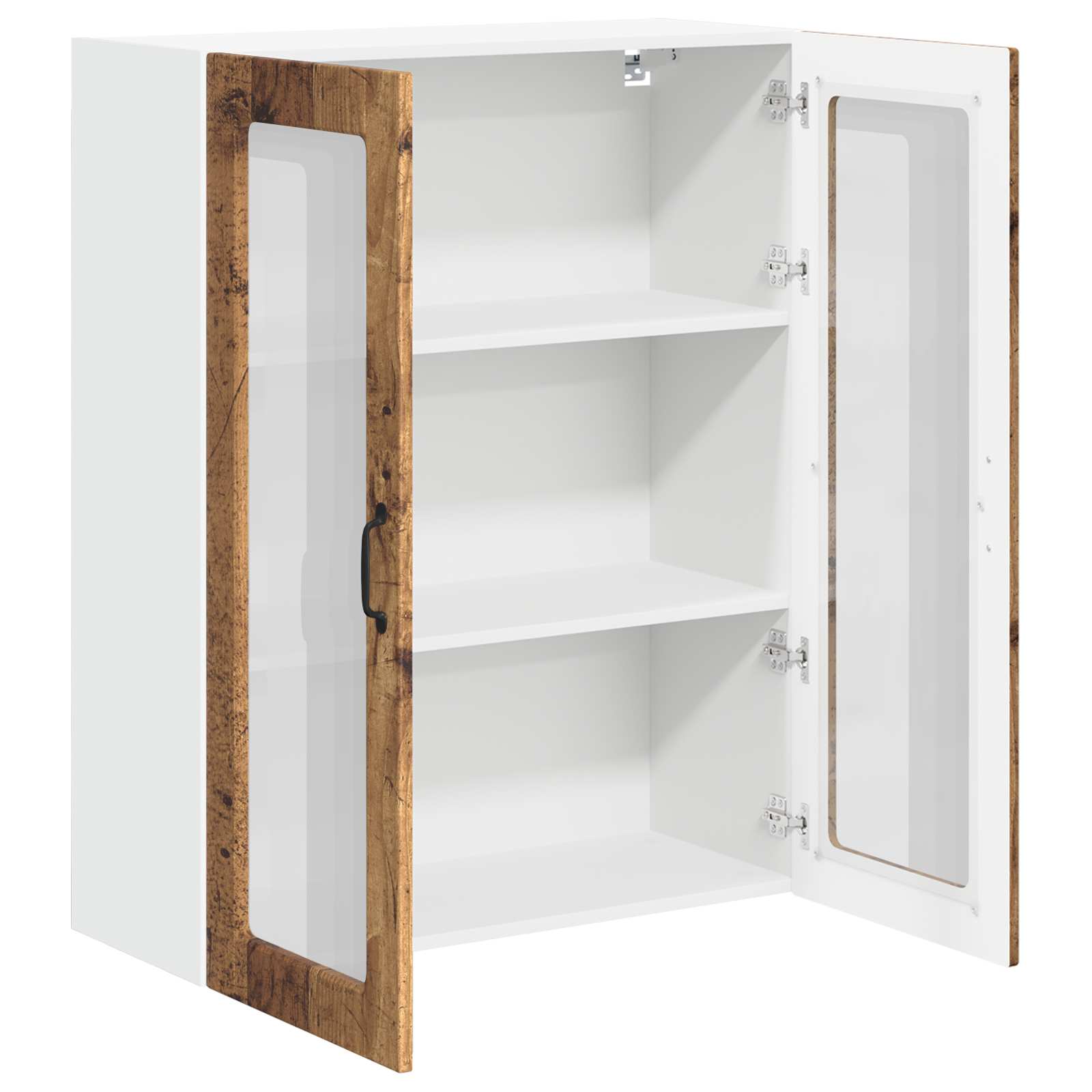 Wandglas-Schrank LUCCA Altholz 80 x 31 x 100 cm Holzwerkstoff