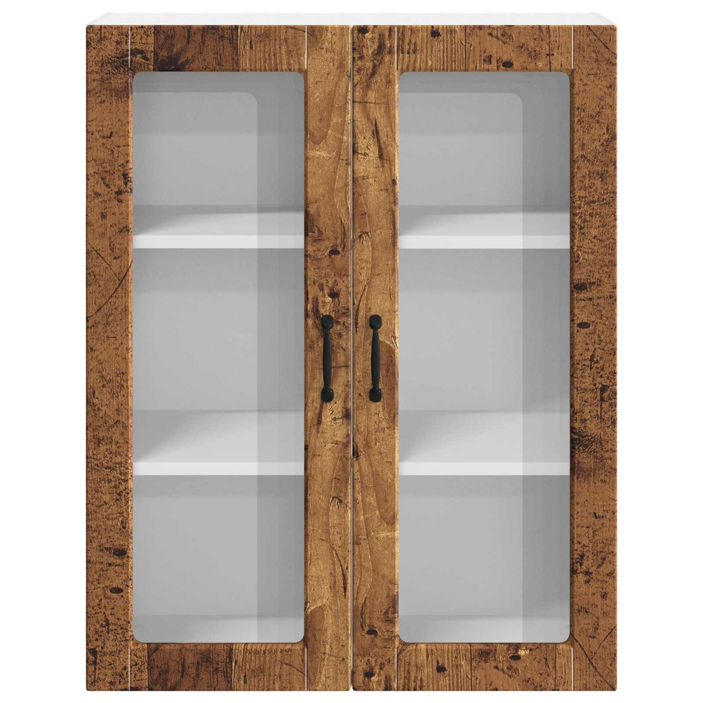 Wandglas-Schrank LUCCA Altholz 80 x 31 x 100 cm Holzwerkstoff