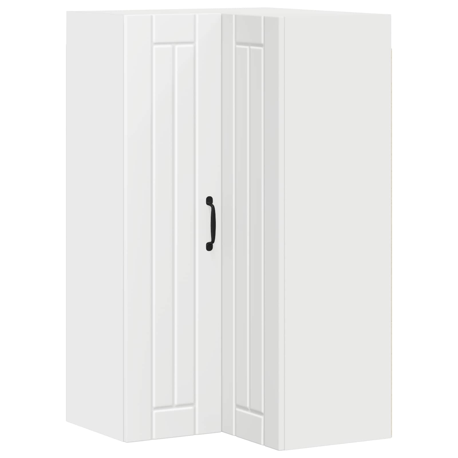 Wand-Eckschrank LUCCA Weiß 57 x 57 x 100 cm Holzwerkstoff