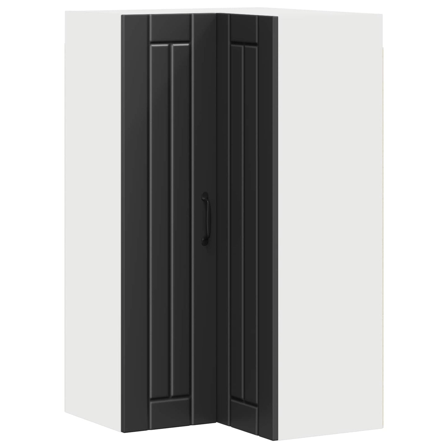 Wand-Eckschrank LUCCA Schwarz 57 x 57 x 100 cm Holzwerkstoff