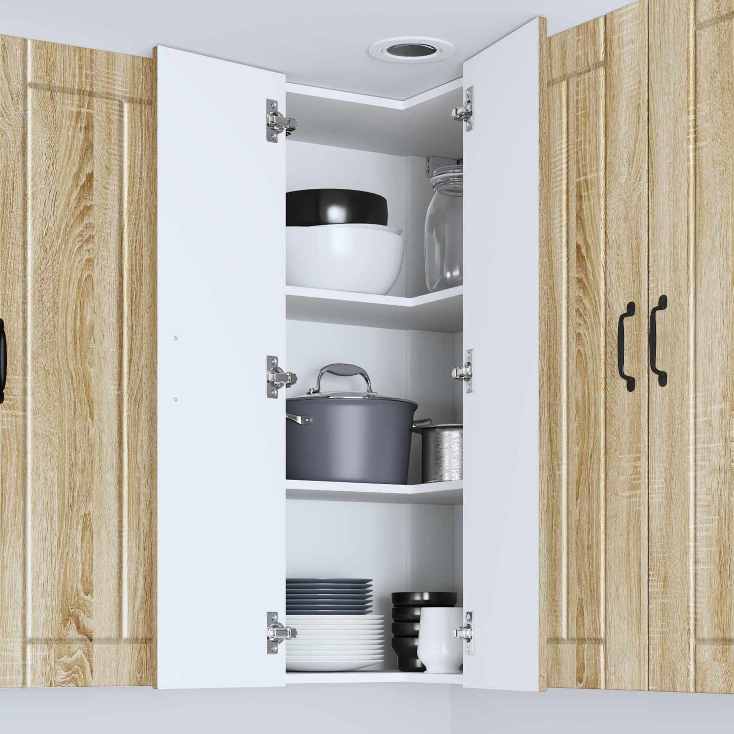 Wand-Eckschrank LUCCA Sonoma-Eiche 57 x 57 x 100 cm